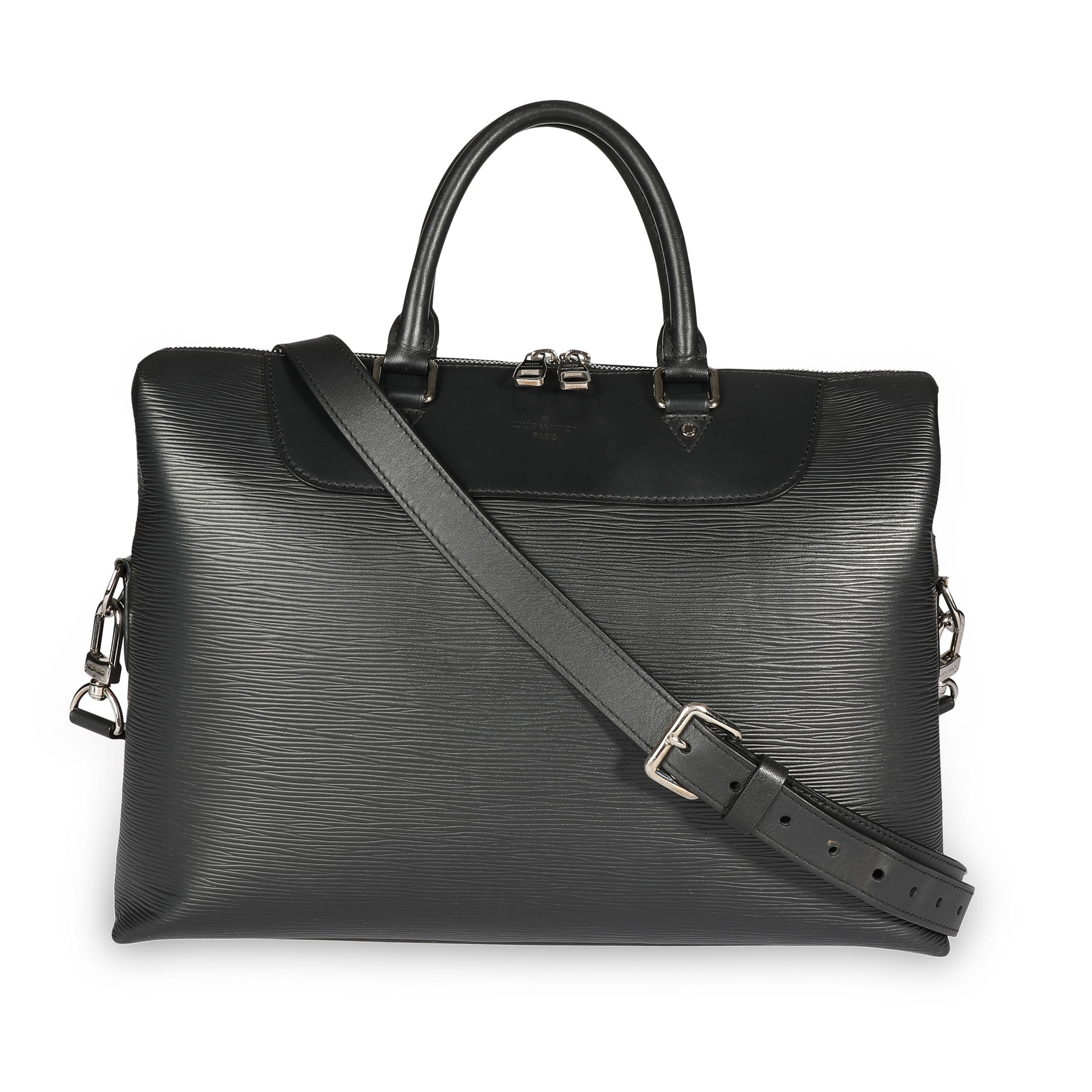 Louis Vuitton Louis Vuitton Black Epi Leather Porte-Documents Jour Bag