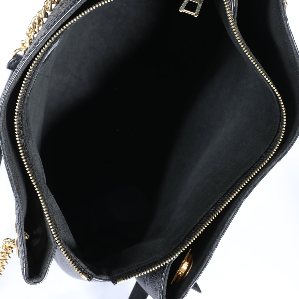 Louis Vuitton Louis Vuitton Black Monogram Empreinte Leather Surène MM