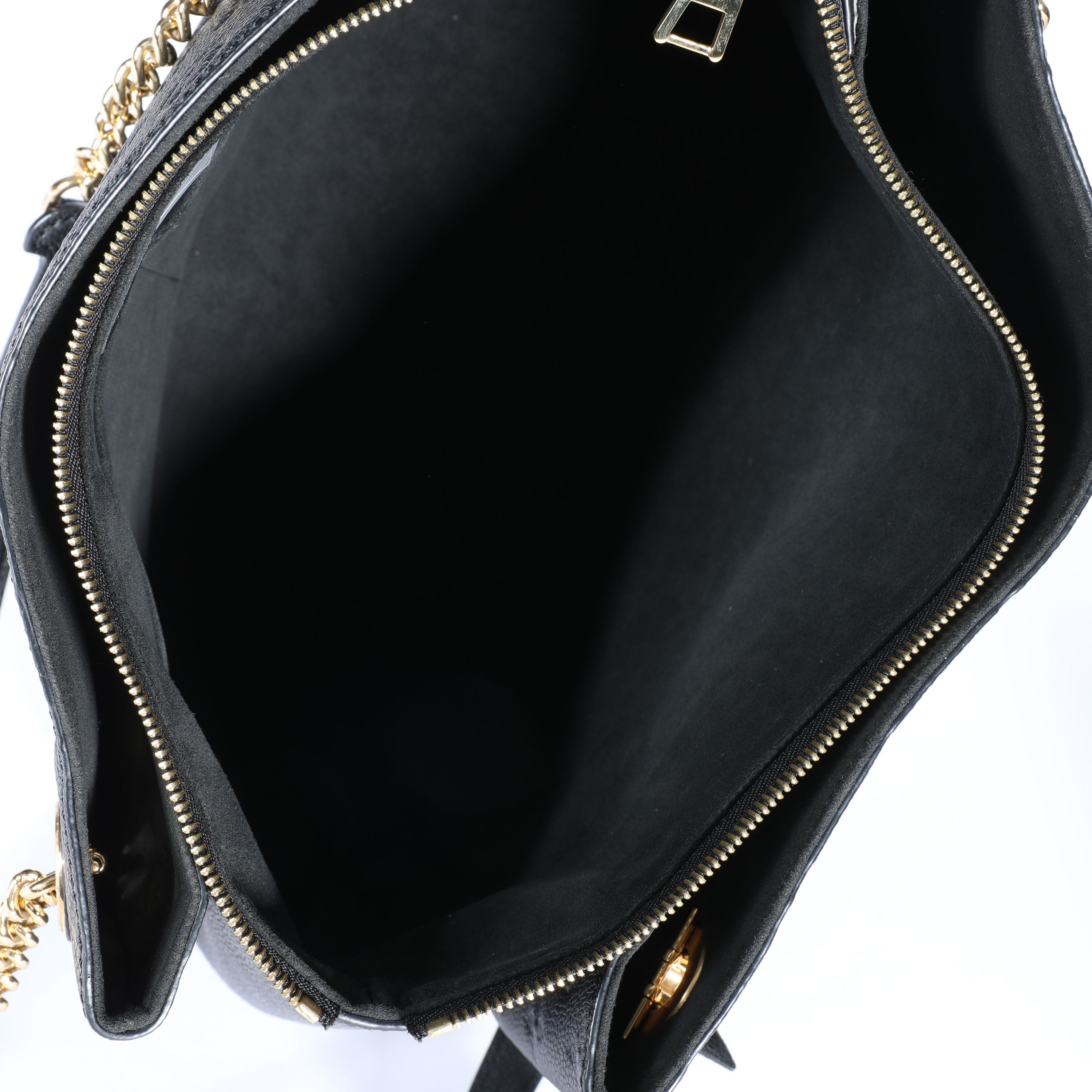 Louis Vuitton Louis Vuitton Black Monogram Empreinte Leather Surène MM