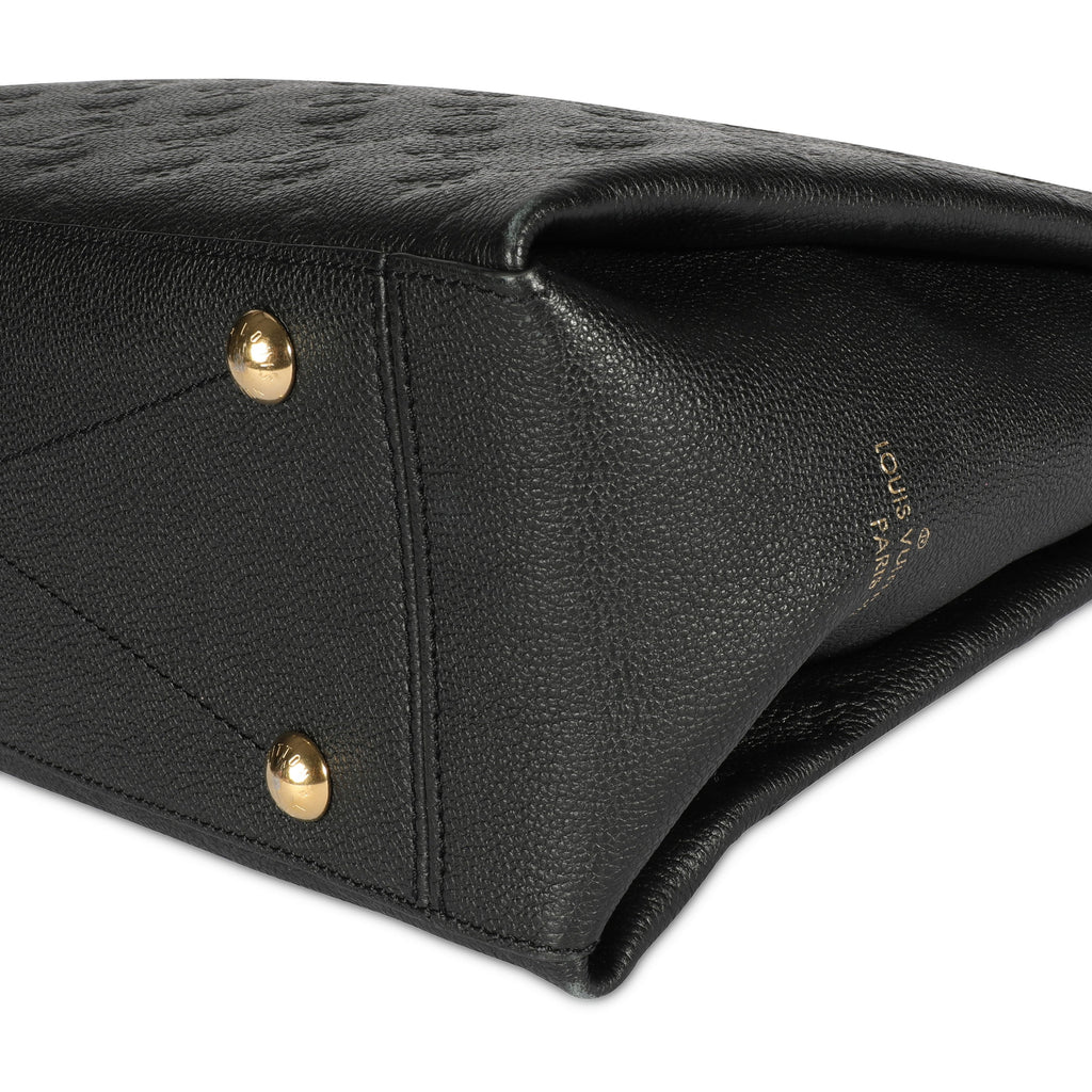 Louis Vuitton Louis Vuitton Black Monogram Empreinte Leather Surène MM