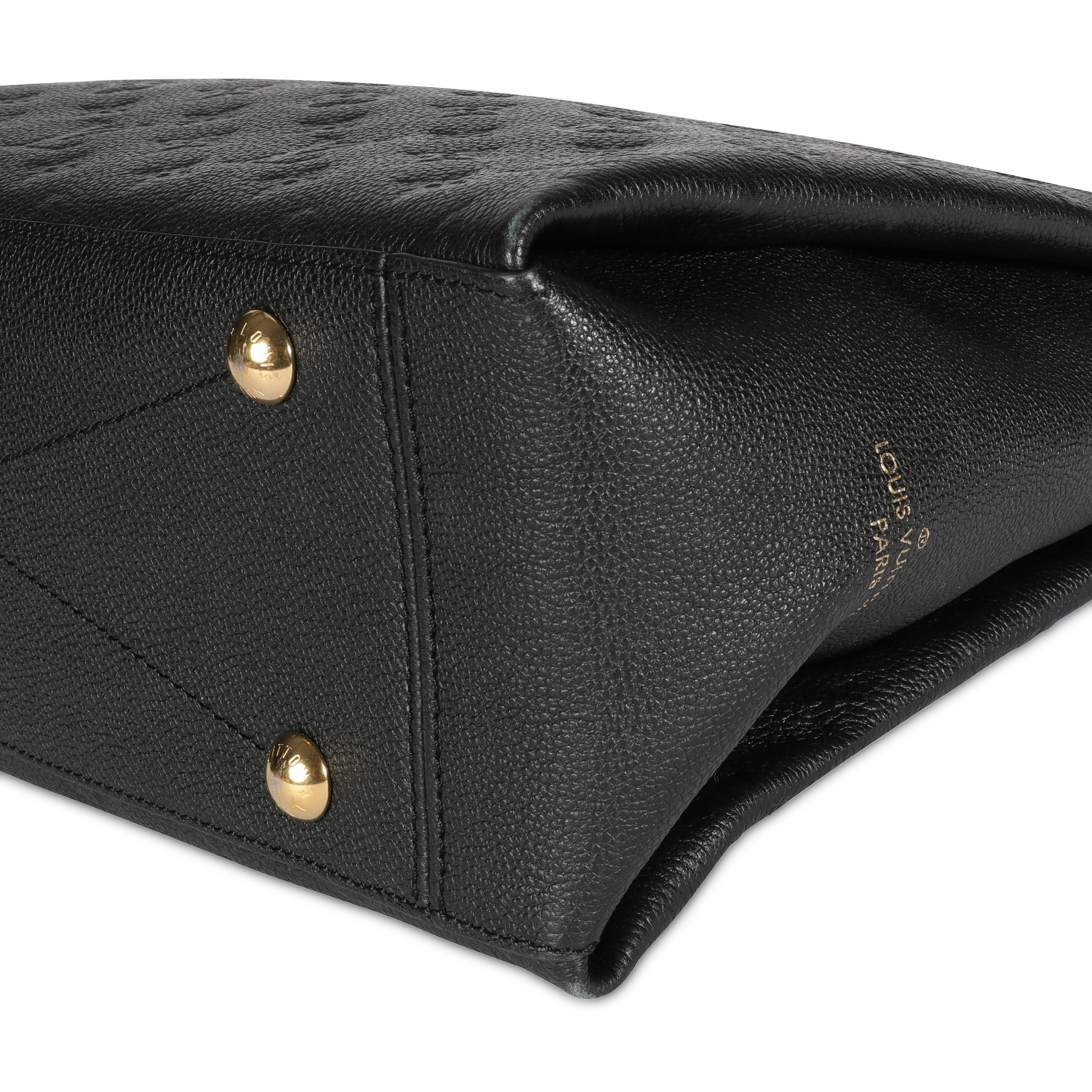 Louis Vuitton Louis Vuitton Black Monogram Empreinte Leather Surène MM