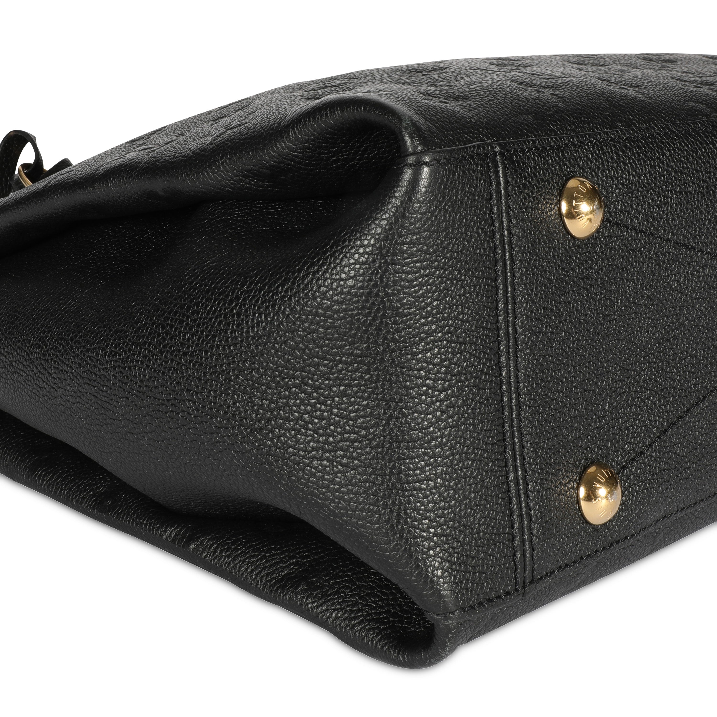 Louis Vuitton Louis Vuitton Black Monogram Empreinte Leather Surène MM