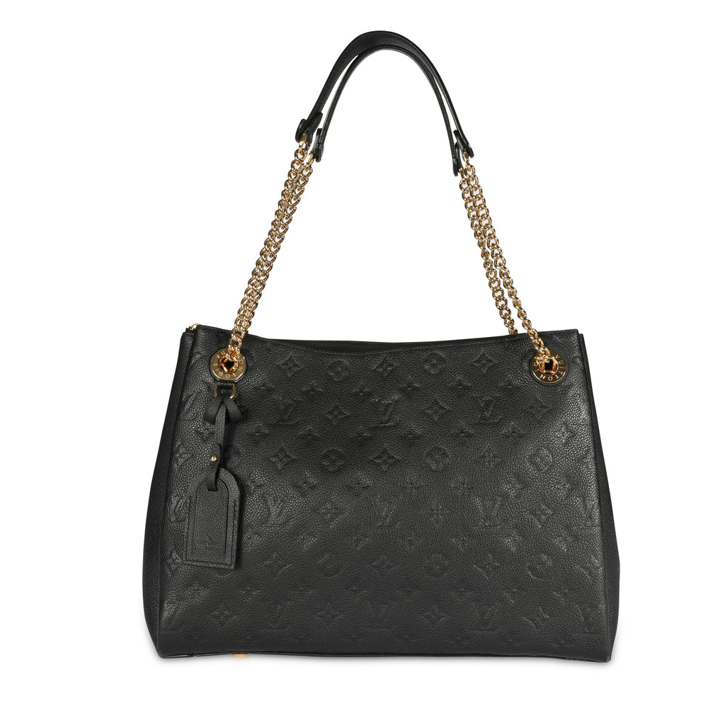 Louis Vuitton Louis Vuitton Black Monogram Empreinte Leather Surène MM