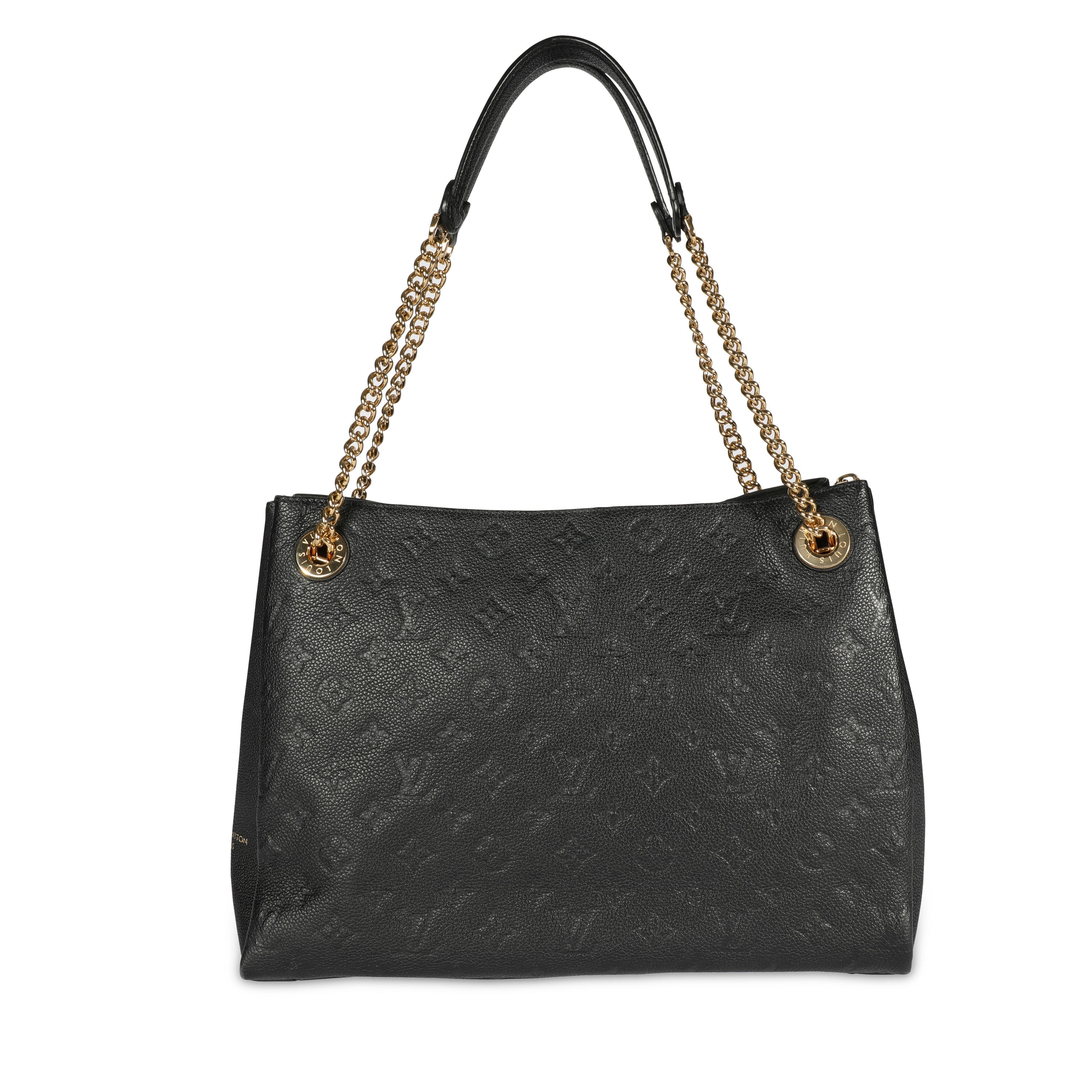 Louis Vuitton Louis Vuitton Black Monogram Empreinte Leather Surène MM