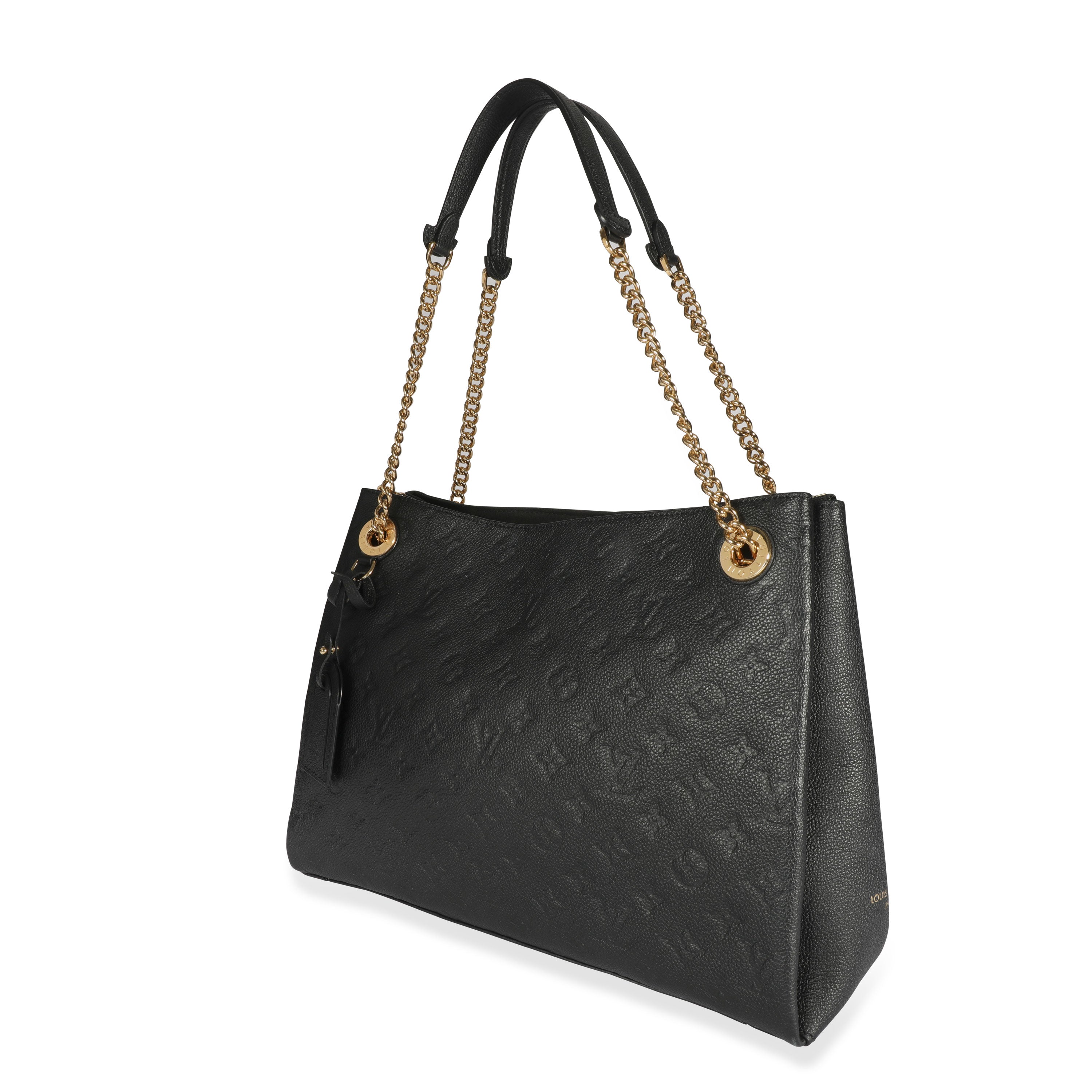 Louis Vuitton Louis Vuitton Black Monogram Empreinte Leather Surène MM