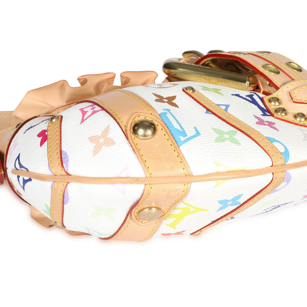 Louis Vuitton Louis Vuitton x Takashi Murakami White Monogram Multicolore Leonor Bag
