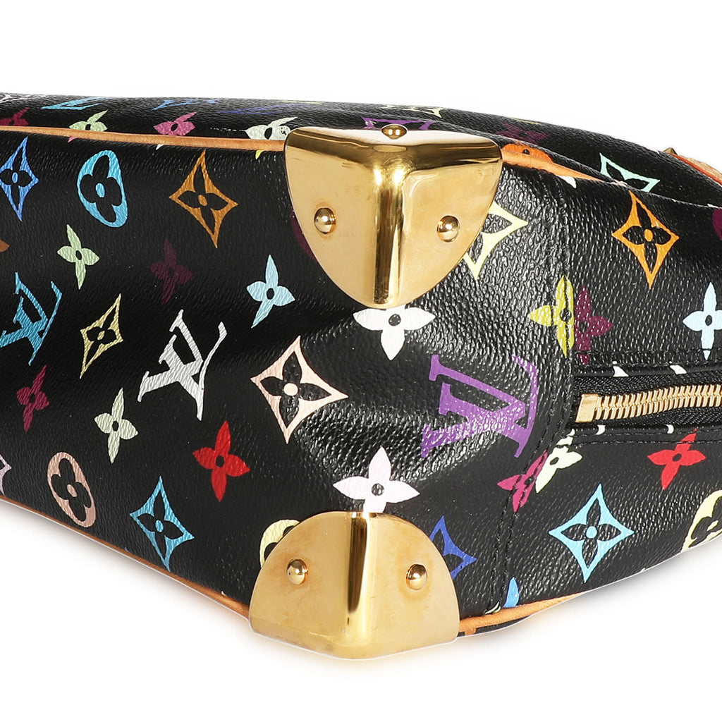 Louis Vuitton Louis Vuitton x Takashi Murakami Black Monogram Multicolore Trouville
