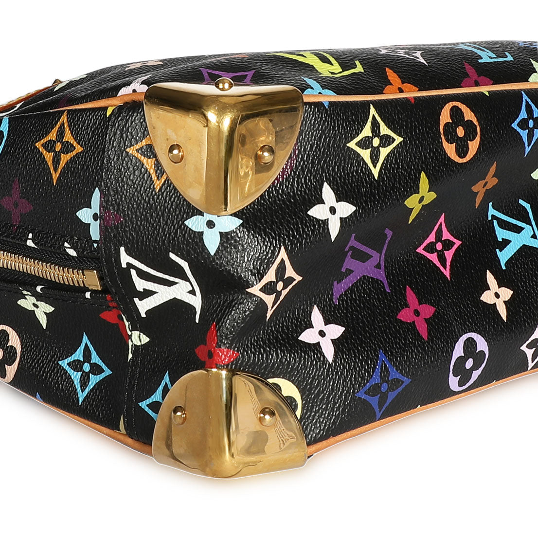 Louis Vuitton Louis Vuitton x Takashi Murakami Black Monogram Multicolore Trouville