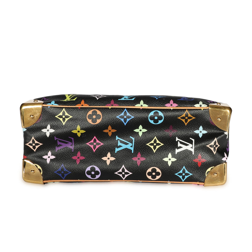 Louis Vuitton Louis Vuitton x Takashi Murakami Black Monogram Multicolore Trouville