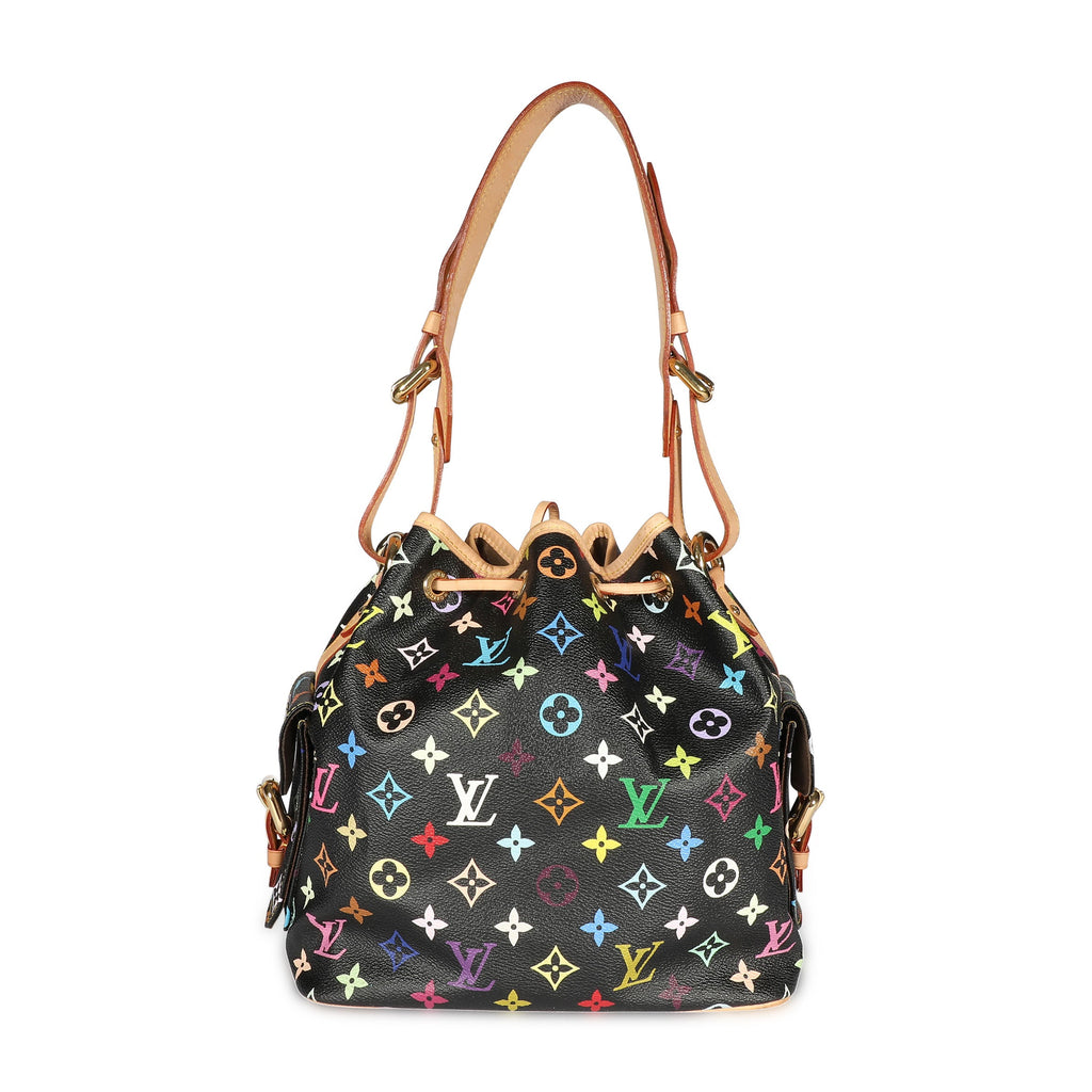 Louis Vuitton Louis Vuitton x Takashi Murakami Black Monogram Multicolore Noé Bag