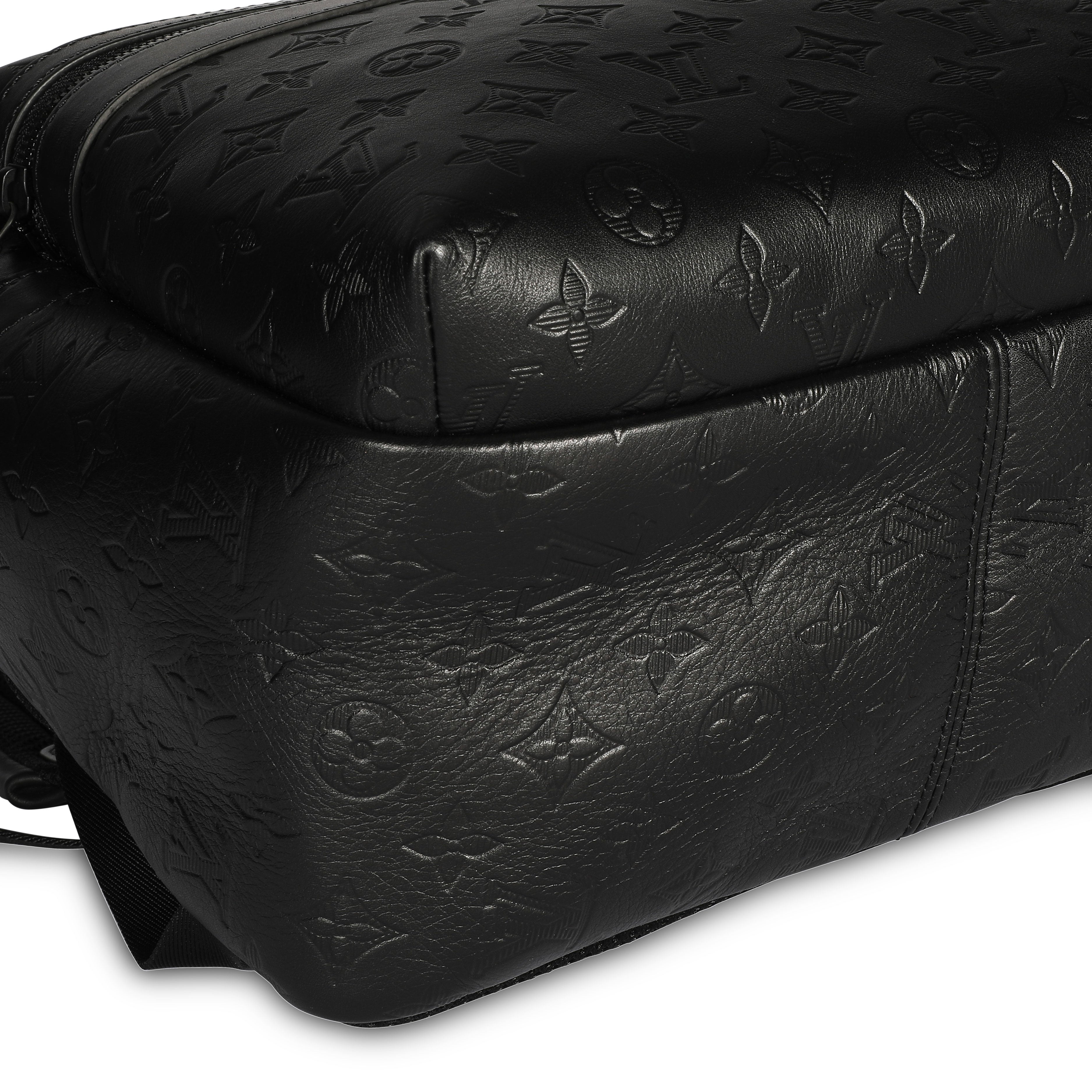 Louis Vuitton Louis Vuitton Black Monogram Shadow Leather Sprinter Backpack