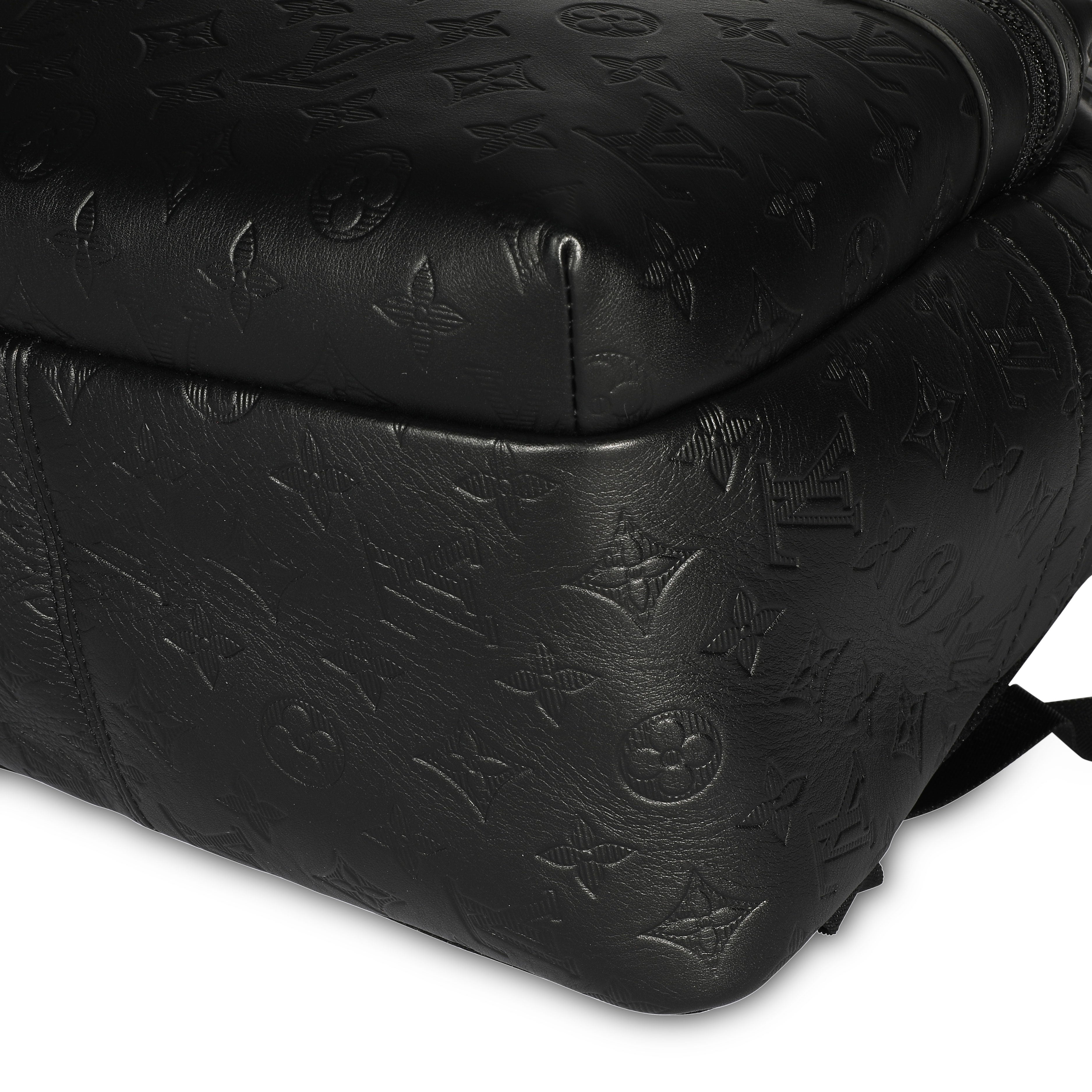 Louis Vuitton Louis Vuitton Black Monogram Shadow Leather Sprinter Backpack