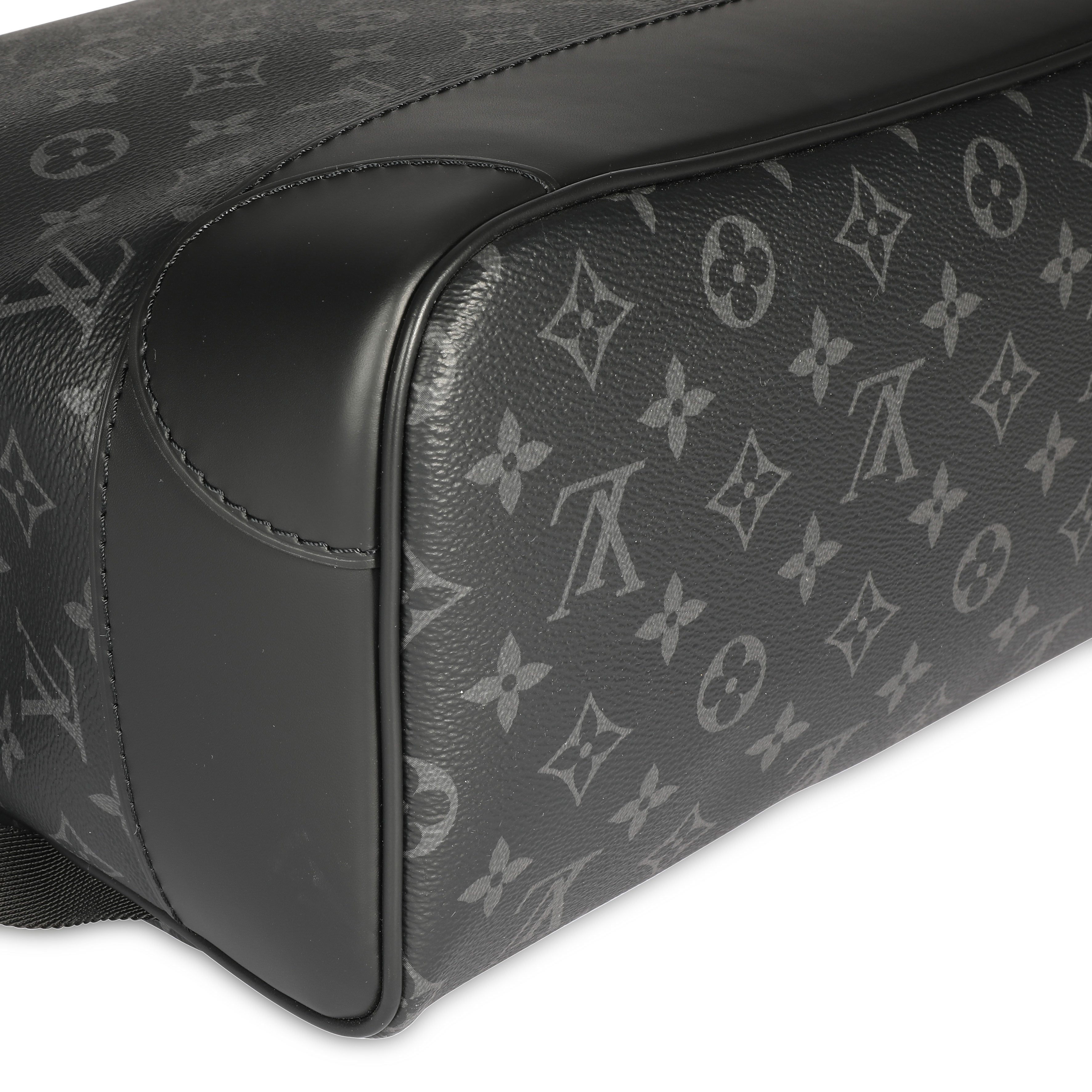Louis Vuitton Louis Vuitton Black Monogram Eclipse Steamer Backpack