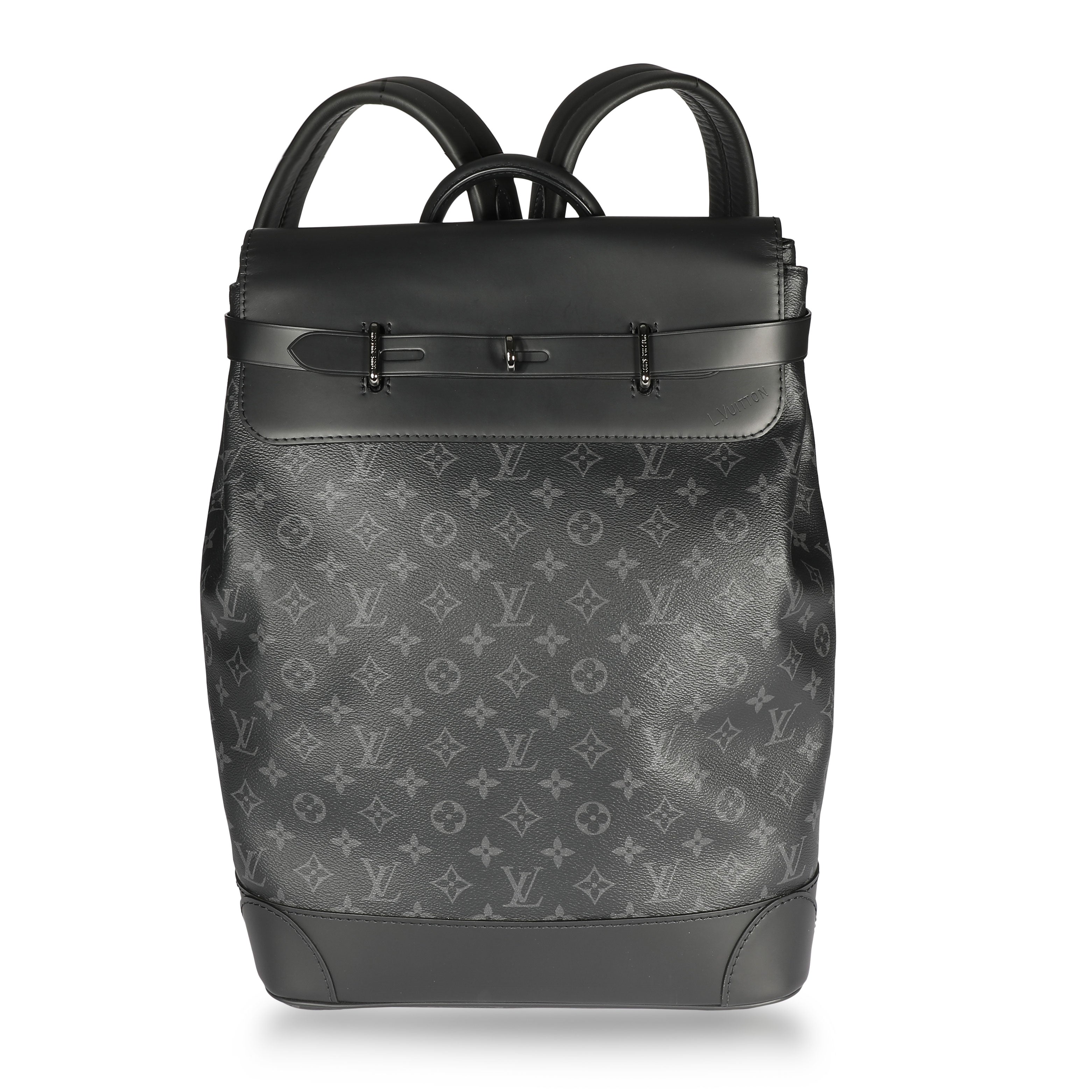 Louis Vuitton Louis Vuitton Black Monogram Eclipse Steamer Backpack