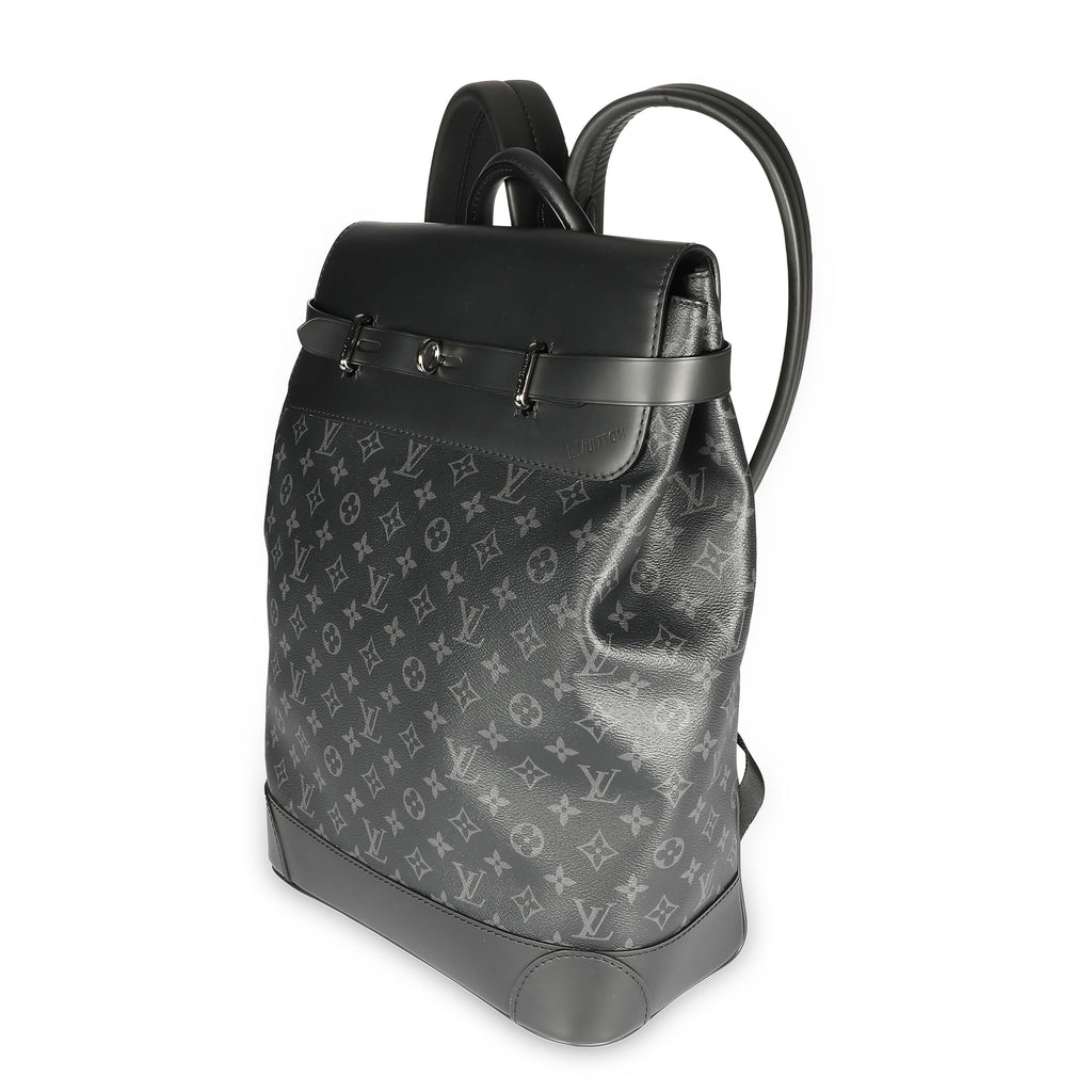 Louis Vuitton Louis Vuitton Black Monogram Eclipse Steamer Backpack