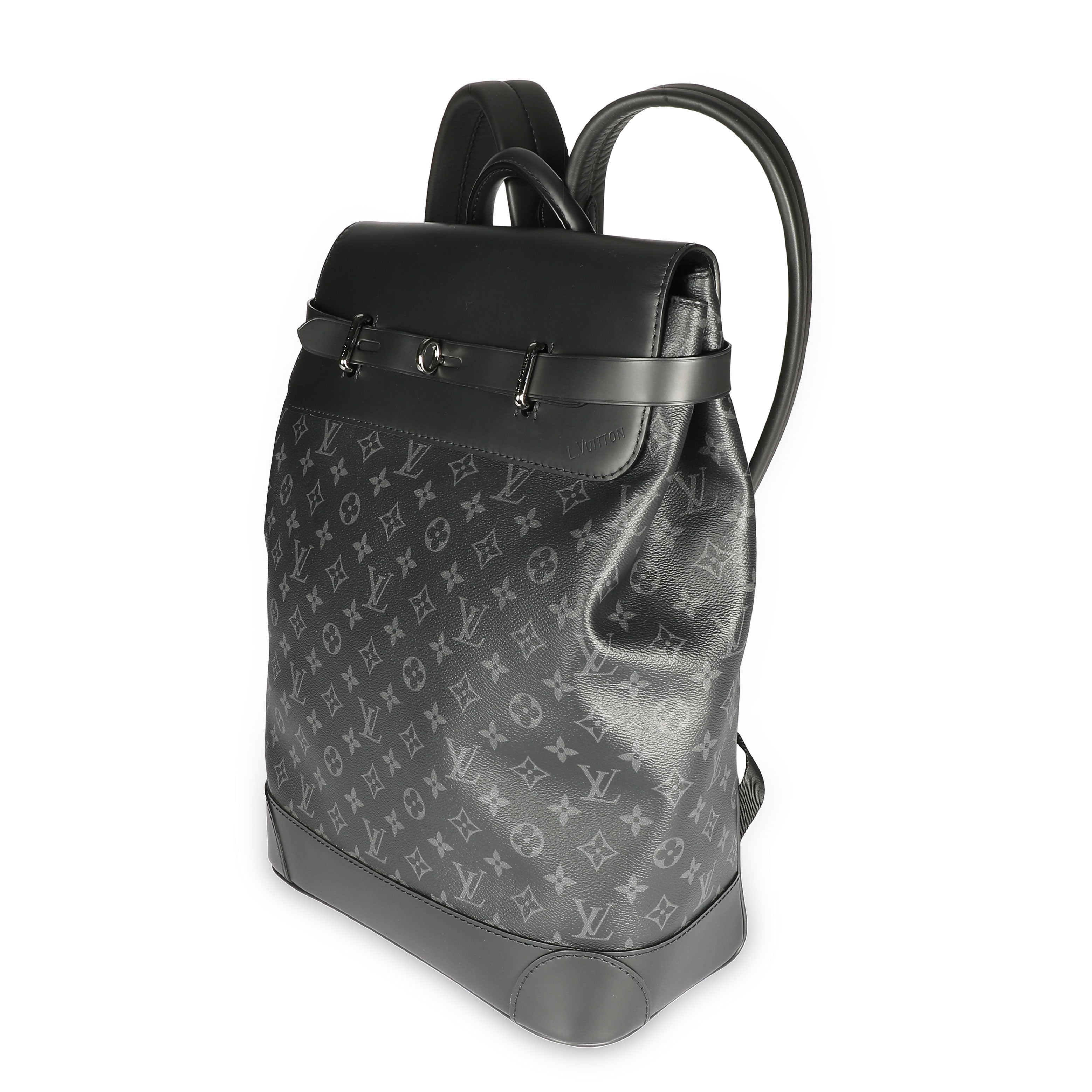 Louis Vuitton Louis Vuitton Black Monogram Eclipse Steamer Backpack