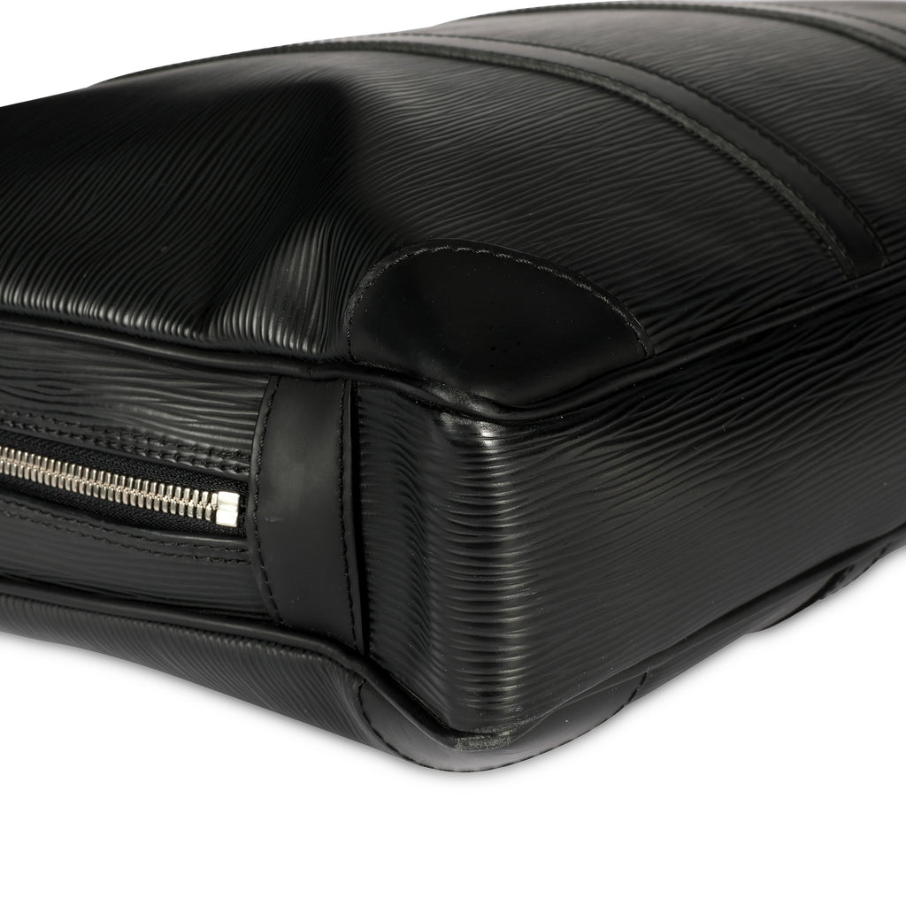 Louis Vuitton Louis Vuitton Black Epi Leather Porte-Documents Voyage Briefcase