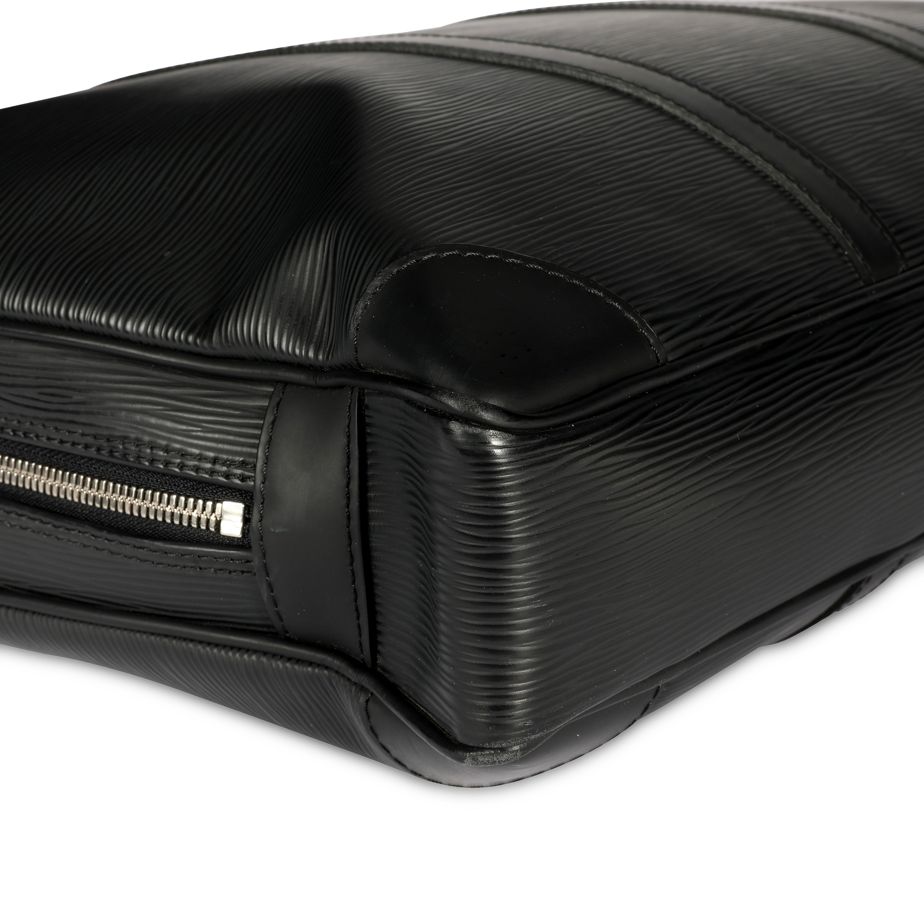Louis Vuitton Louis Vuitton Black Epi Leather Porte-Documents Voyage Briefcase
