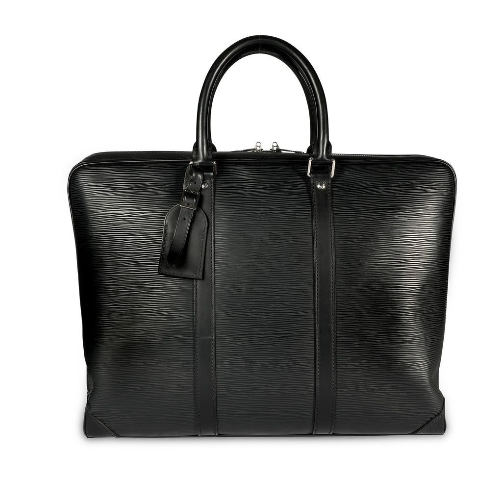 Louis Vuitton Louis Vuitton Black Epi Leather Porte-Documents Voyage Briefcase