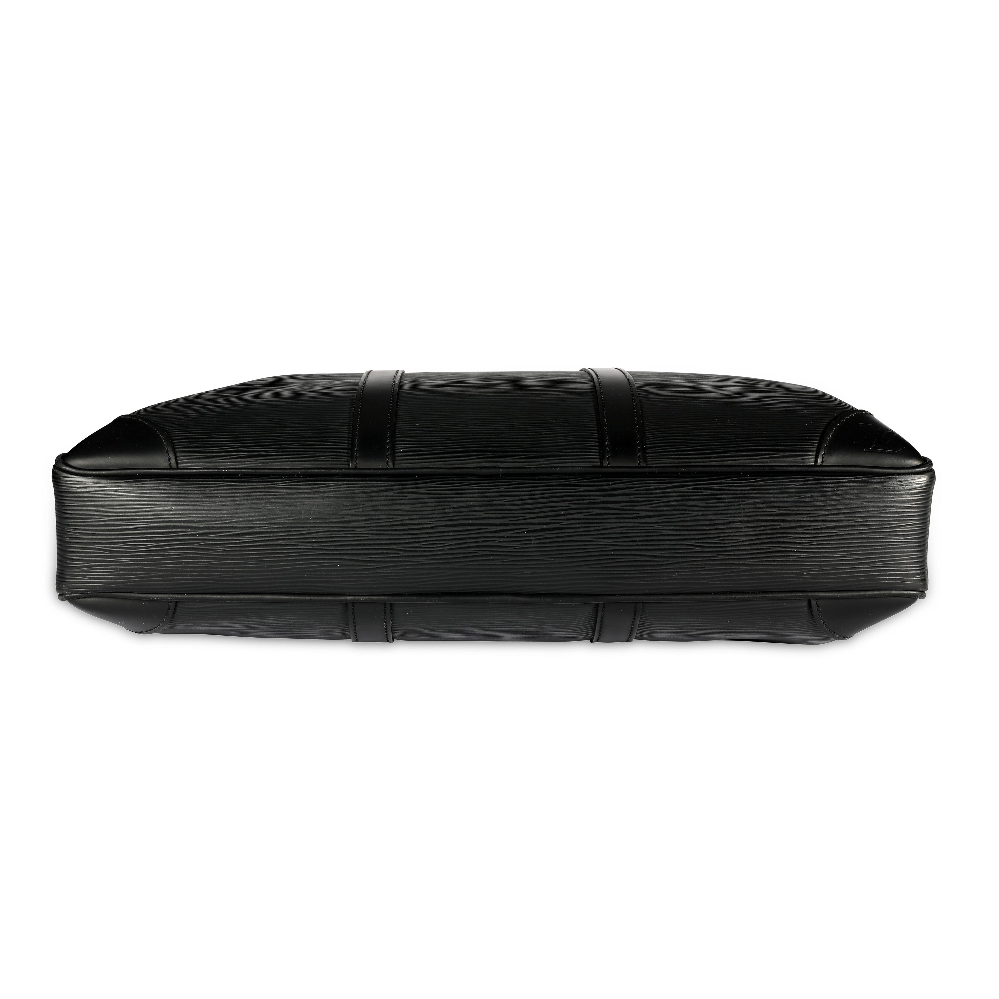 Louis Vuitton Louis Vuitton Black Epi Leather Porte-Documents Voyage Briefcase