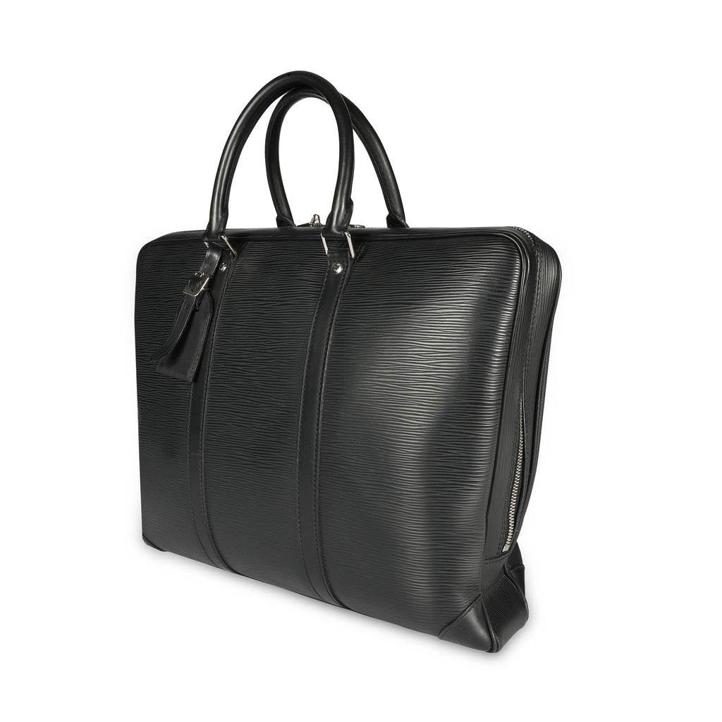 Louis Vuitton Louis Vuitton Black Epi Leather Porte-Documents Voyage Briefcase