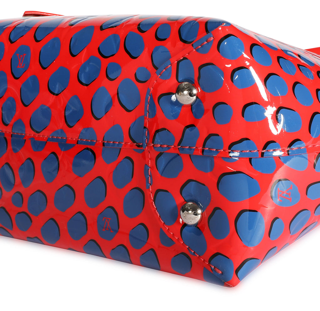 Louis Vuitton Louis Vuitton Limited Edition Red & Blue Vernis Jungle Dots Tote