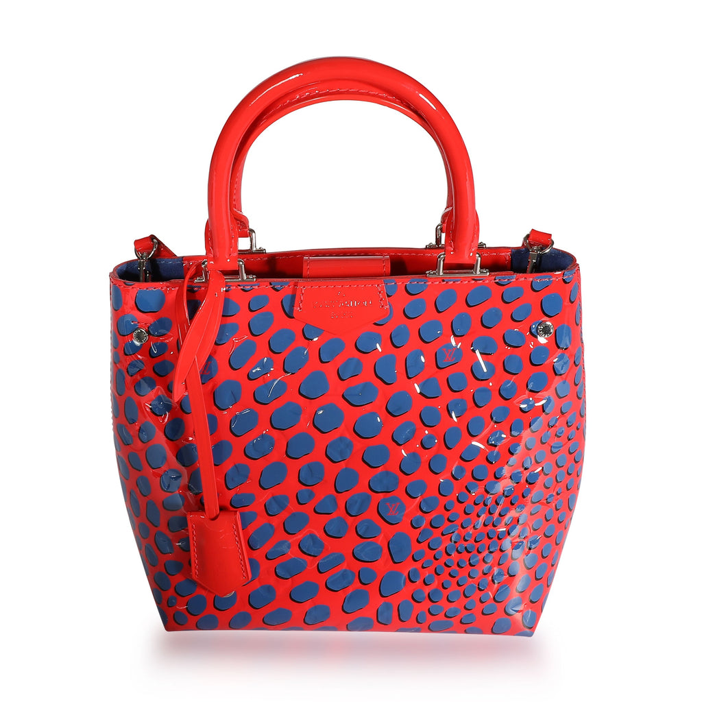Louis Vuitton Louis Vuitton Limited Edition Red & Blue Vernis Jungle Dots Tote