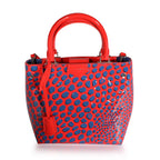 Louis Vuitton Louis Vuitton Limited Edition Red & Blue Vernis Jungle Dots Tote