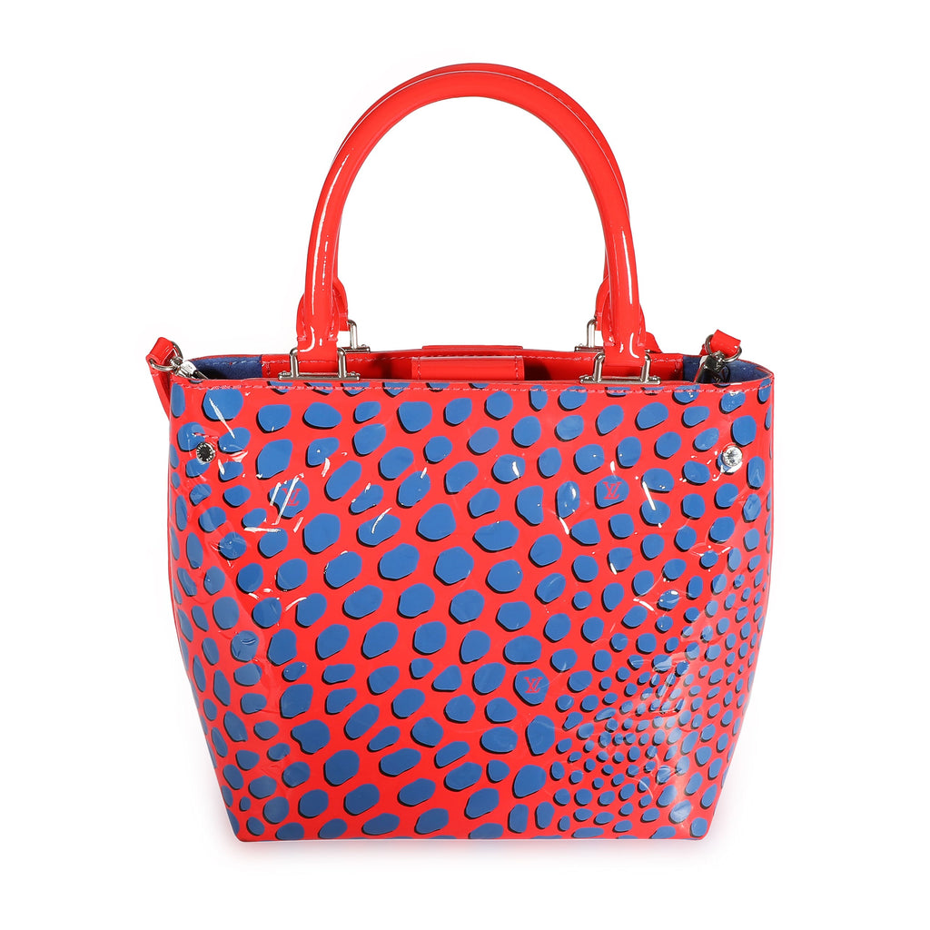 Louis Vuitton Louis Vuitton Limited Edition Red & Blue Vernis Jungle Dots Tote