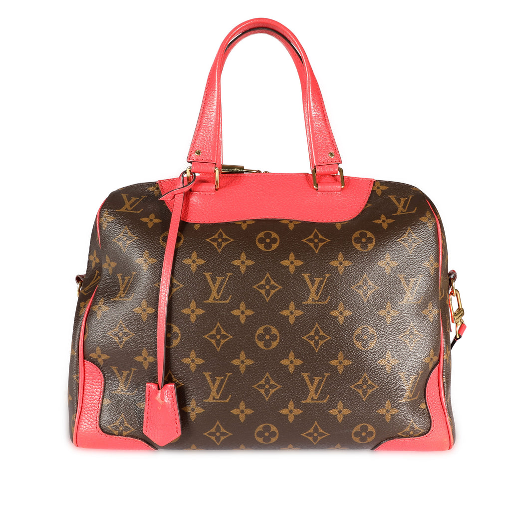 Louis Vuitton Louis Vuitton Poppy Leather & Monogram Canvas Retiro Satchel