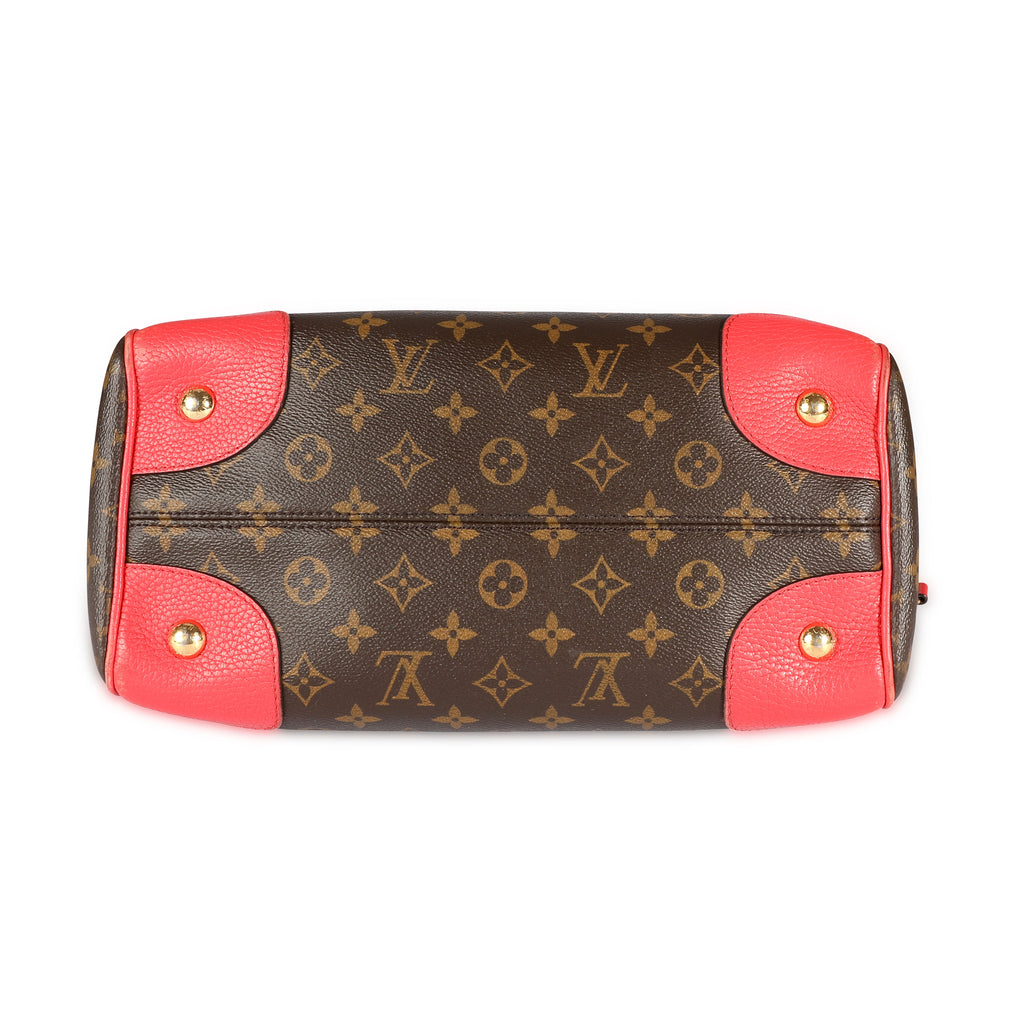 Louis Vuitton Louis Vuitton Poppy Leather & Monogram Canvas Retiro Satchel