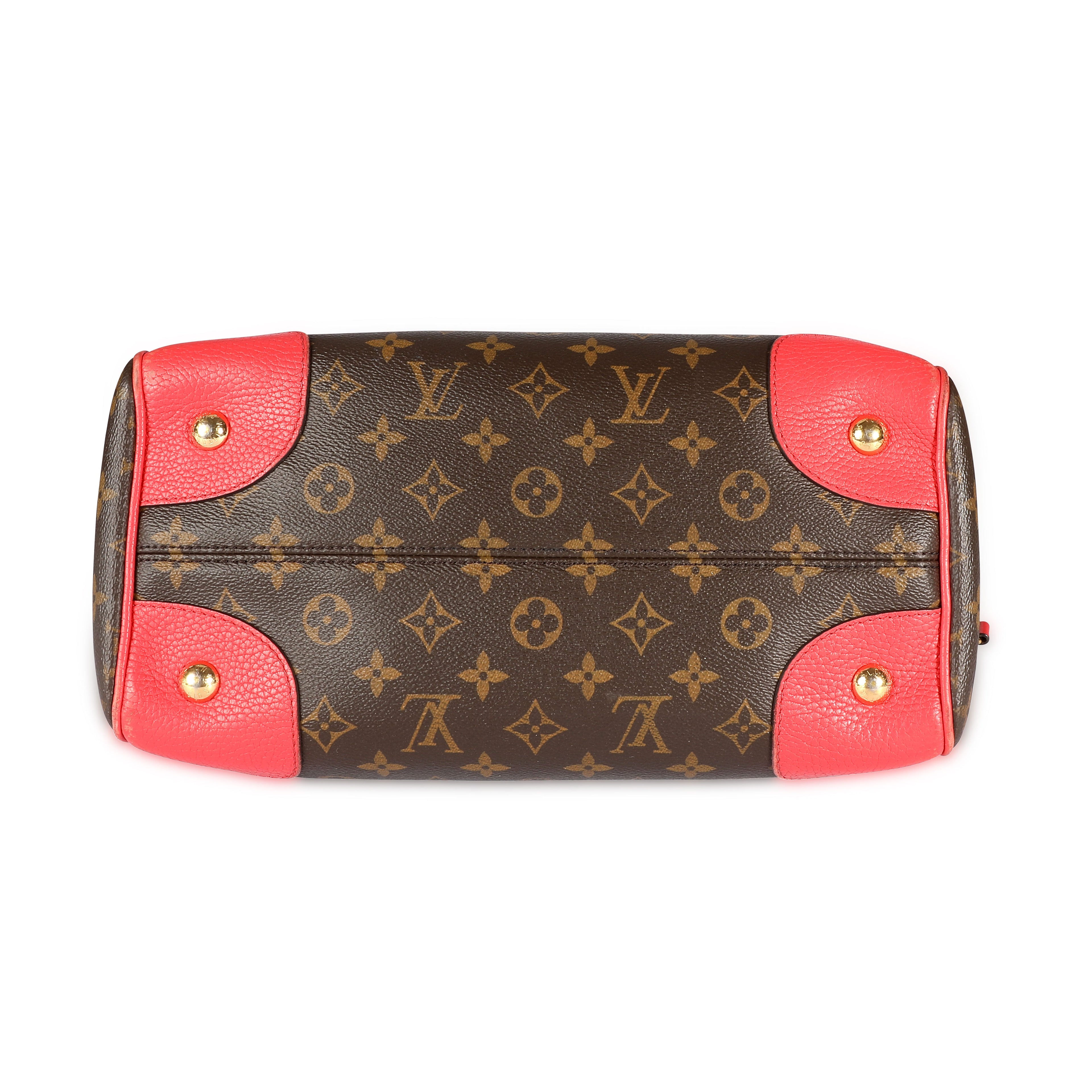 Louis Vuitton Louis Vuitton Poppy Leather & Monogram Canvas Retiro Satchel