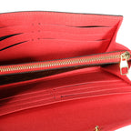 Louis Vuitton Louis Vuitton Poppy Leather & Monogram Canvas  Retiro Sarah Wallet