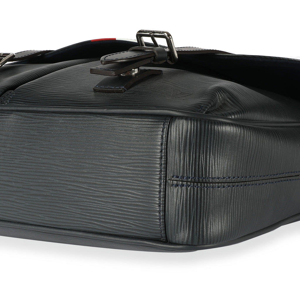 Louis Vuitton Louis Vuitton Navy Epi Leather Christopher Messenger Bag