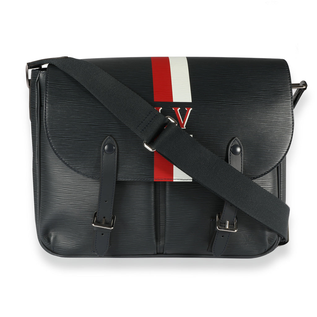 Louis Vuitton Louis Vuitton Navy Epi Leather Christopher Messenger Bag