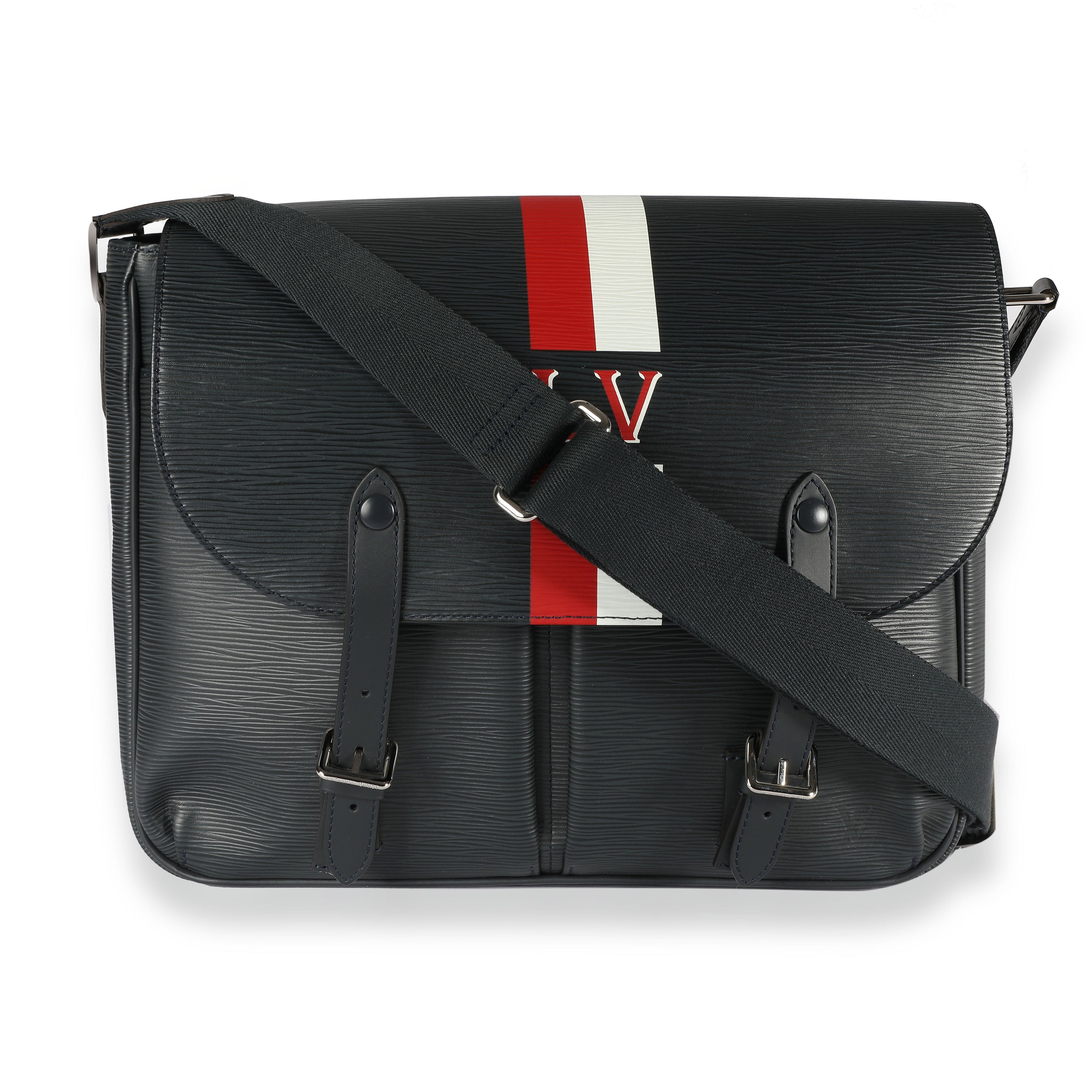Louis Vuitton Louis Vuitton Navy Epi Leather Christopher Messenger Bag