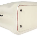 Louis Vuitton Louis Vuitton White Taurillon Leather Capucines MM