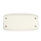 Louis Vuitton Louis Vuitton White Taurillon Leather Capucines MM