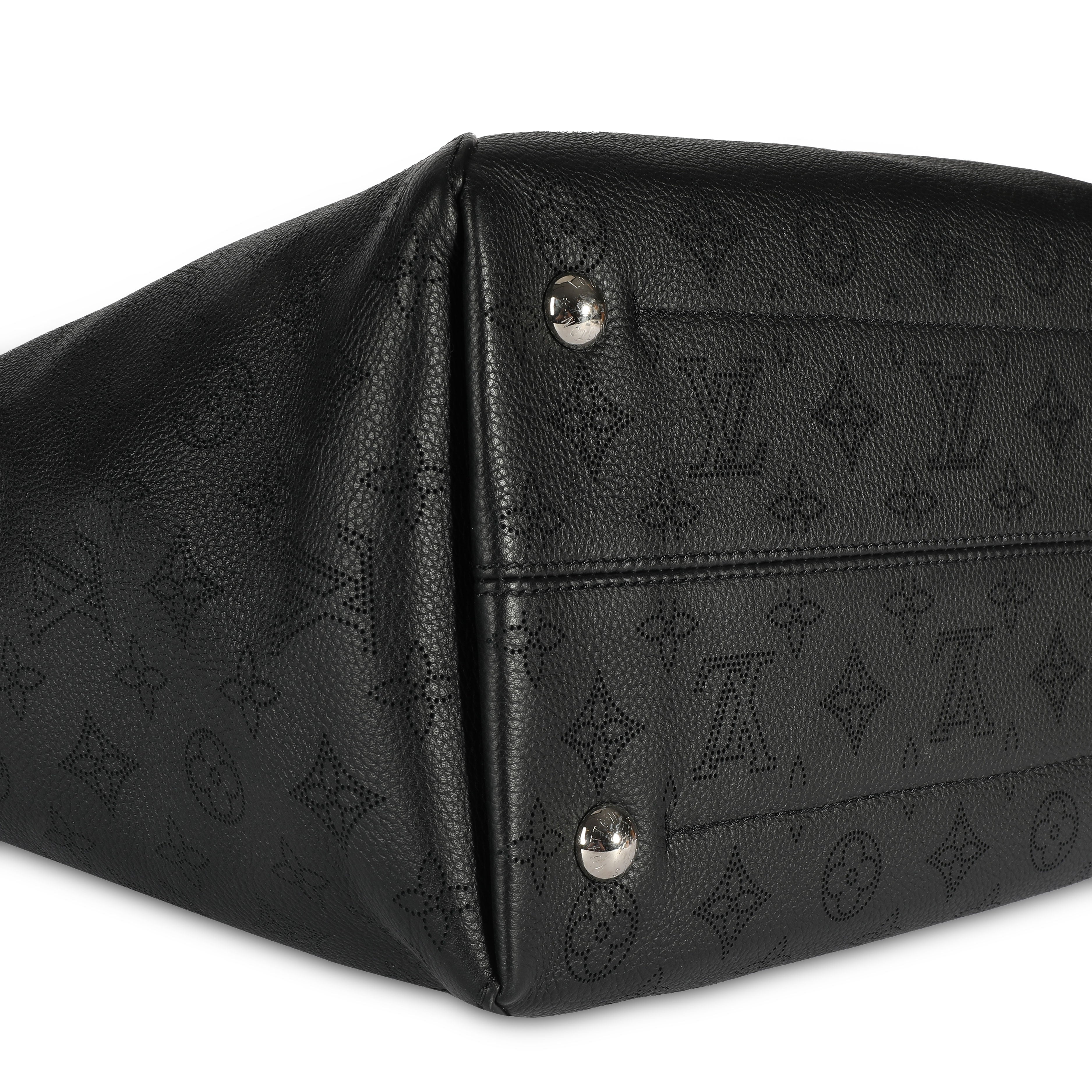 Louis Vuitton Louis Vuitton Black Mahina Leather Hina MM