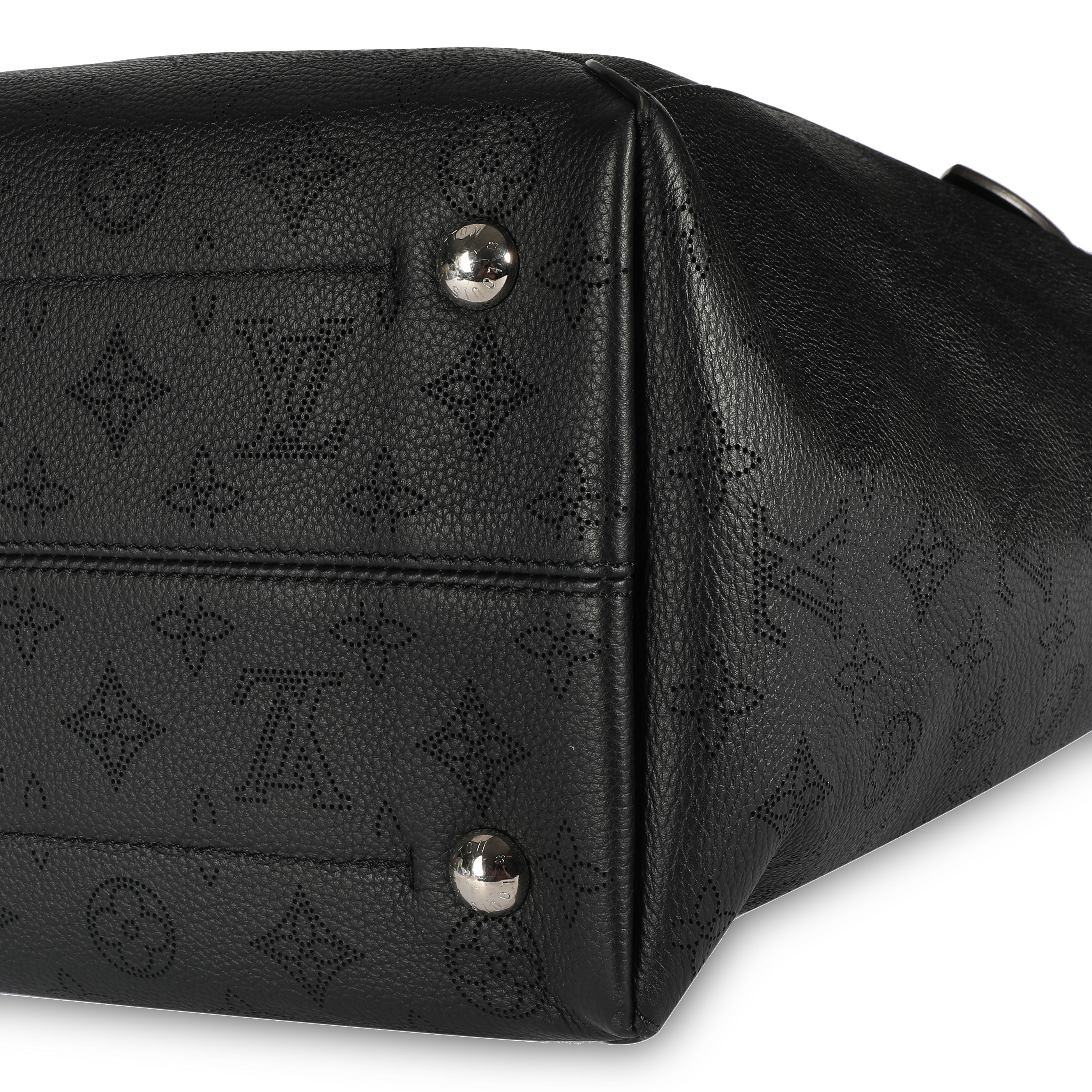 Louis Vuitton Louis Vuitton Black Mahina Leather Hina MM