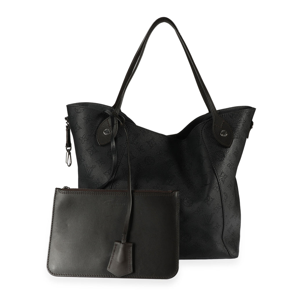 Louis Vuitton Louis Vuitton Black Mahina Leather Hina MM