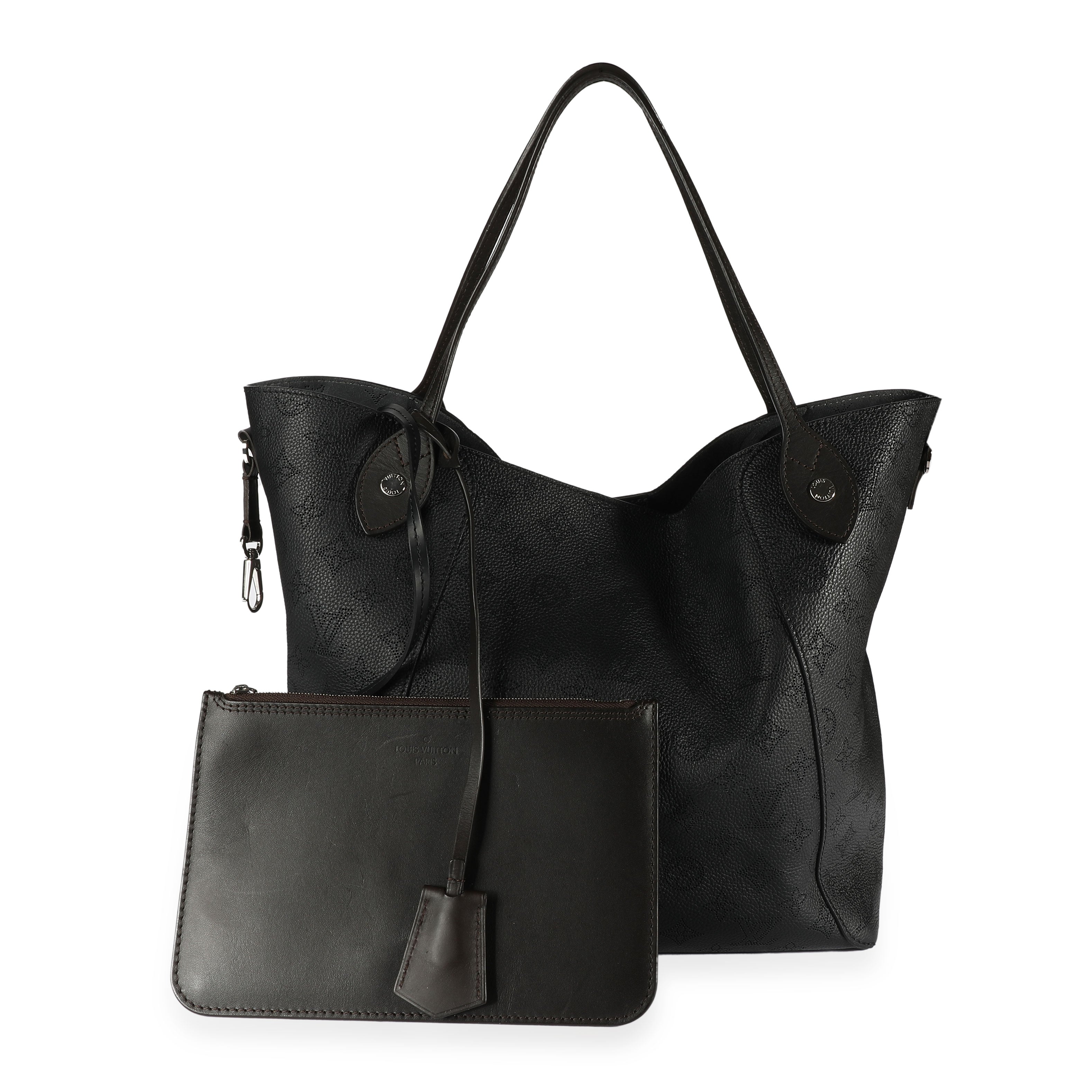 Louis Vuitton Louis Vuitton Black Mahina Leather Hina MM