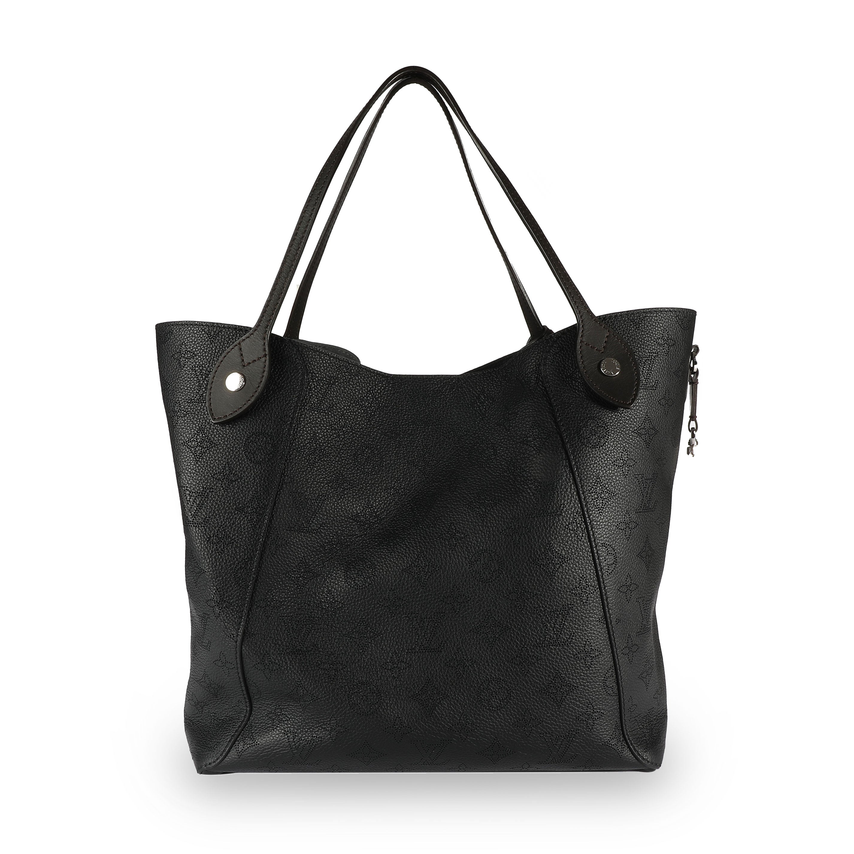 Louis Vuitton Louis Vuitton Black Mahina Leather Hina MM