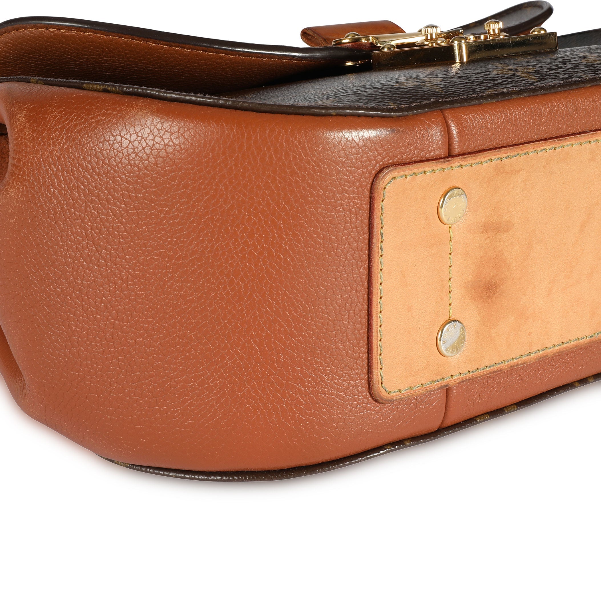 Louis Vuitton Louis Vuitton Monogram Canvas & Camel Leather Eden MM