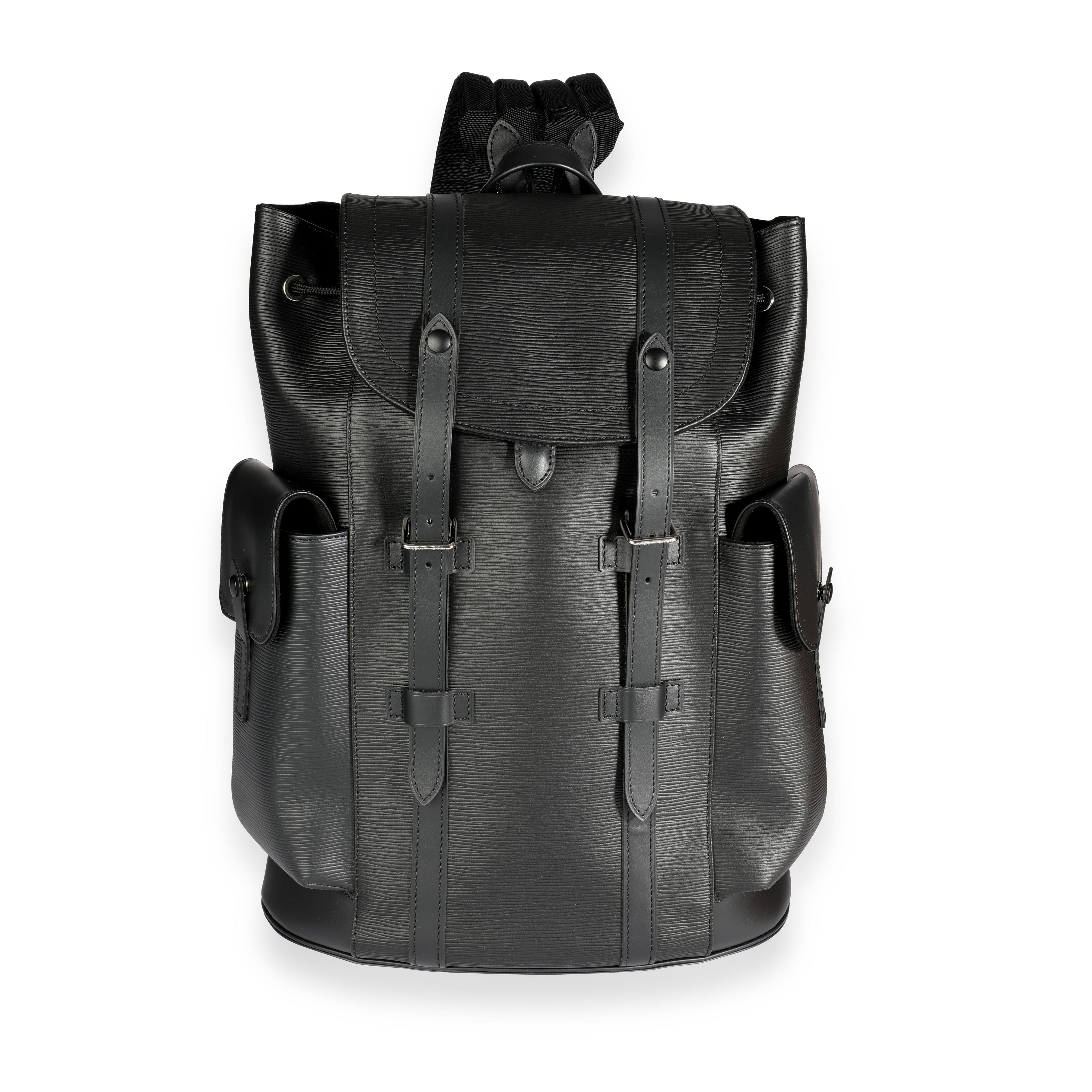 Louis Vuitton Louis Vuitton Black Epi Leather Christopher PM Backpack