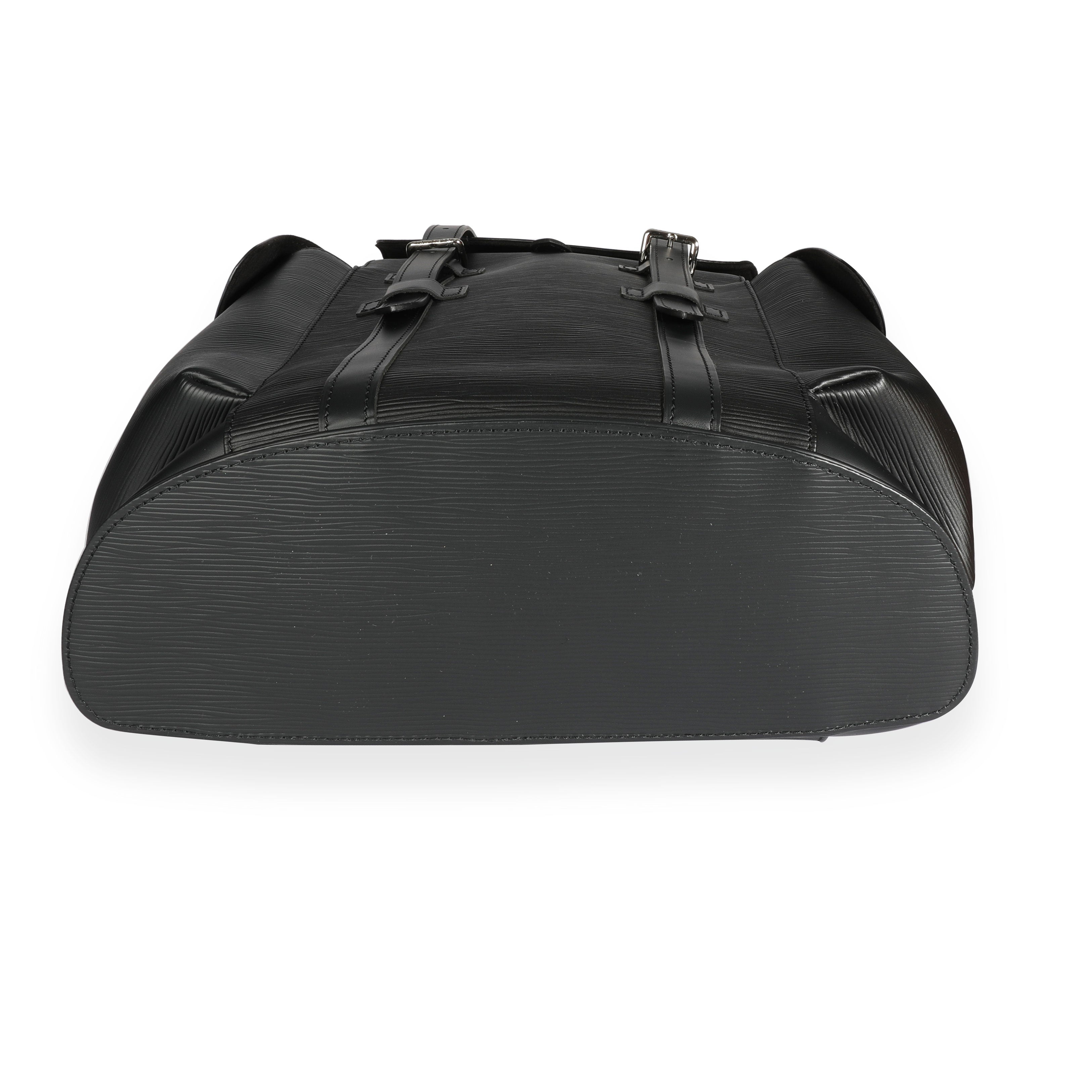 Louis Vuitton Louis Vuitton Black Epi Leather Christopher PM Backpack