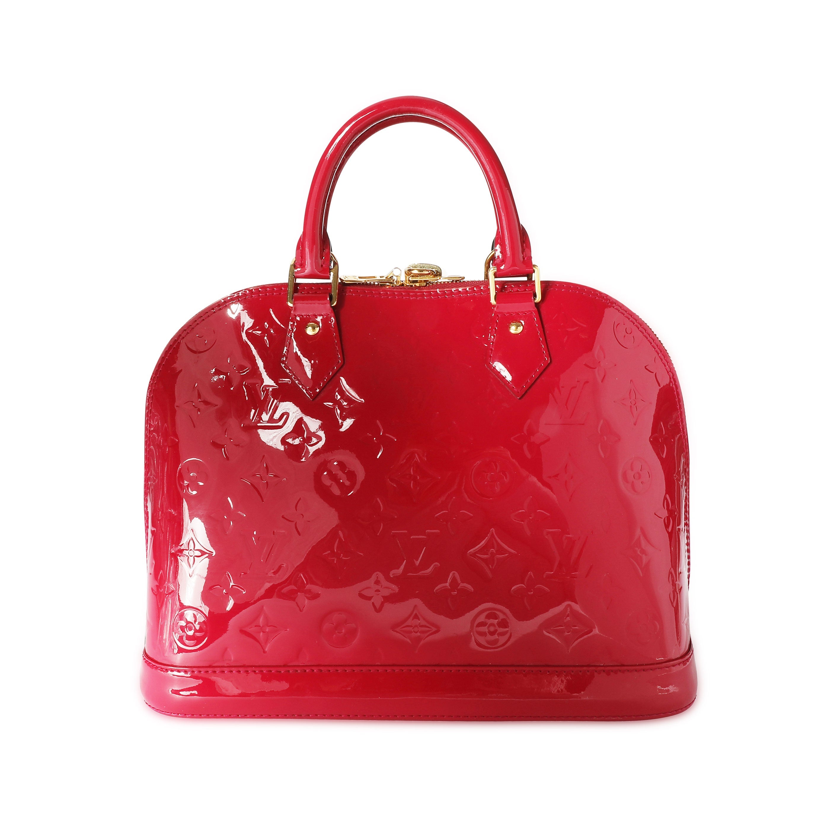 Louis Vuitton Louis Vuitton Rose Indien Monogram Vernis Alma PM