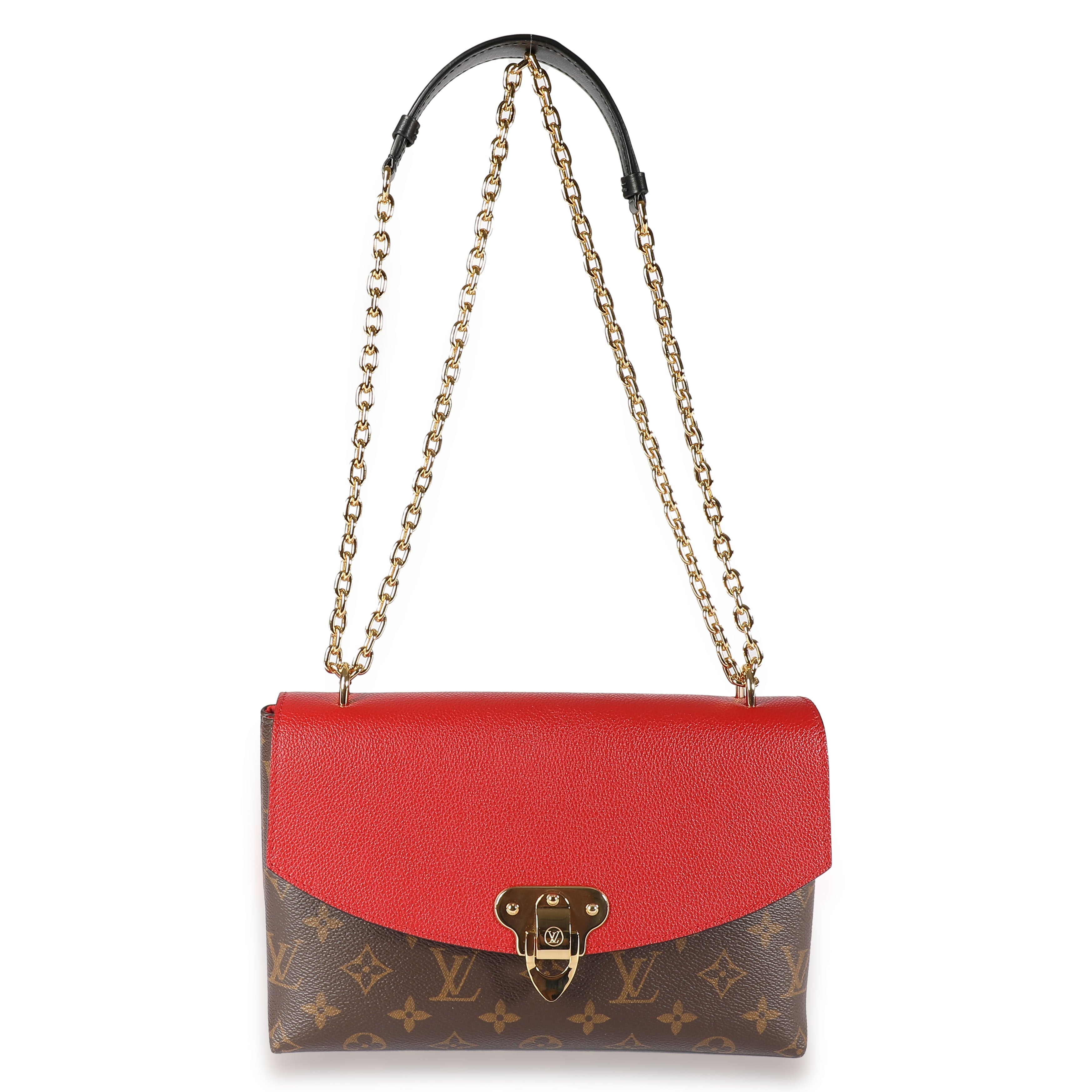 Louis Vuitton Louis Vuitton Monogram Canvas & Cerise Leather Saint-Placide Bag