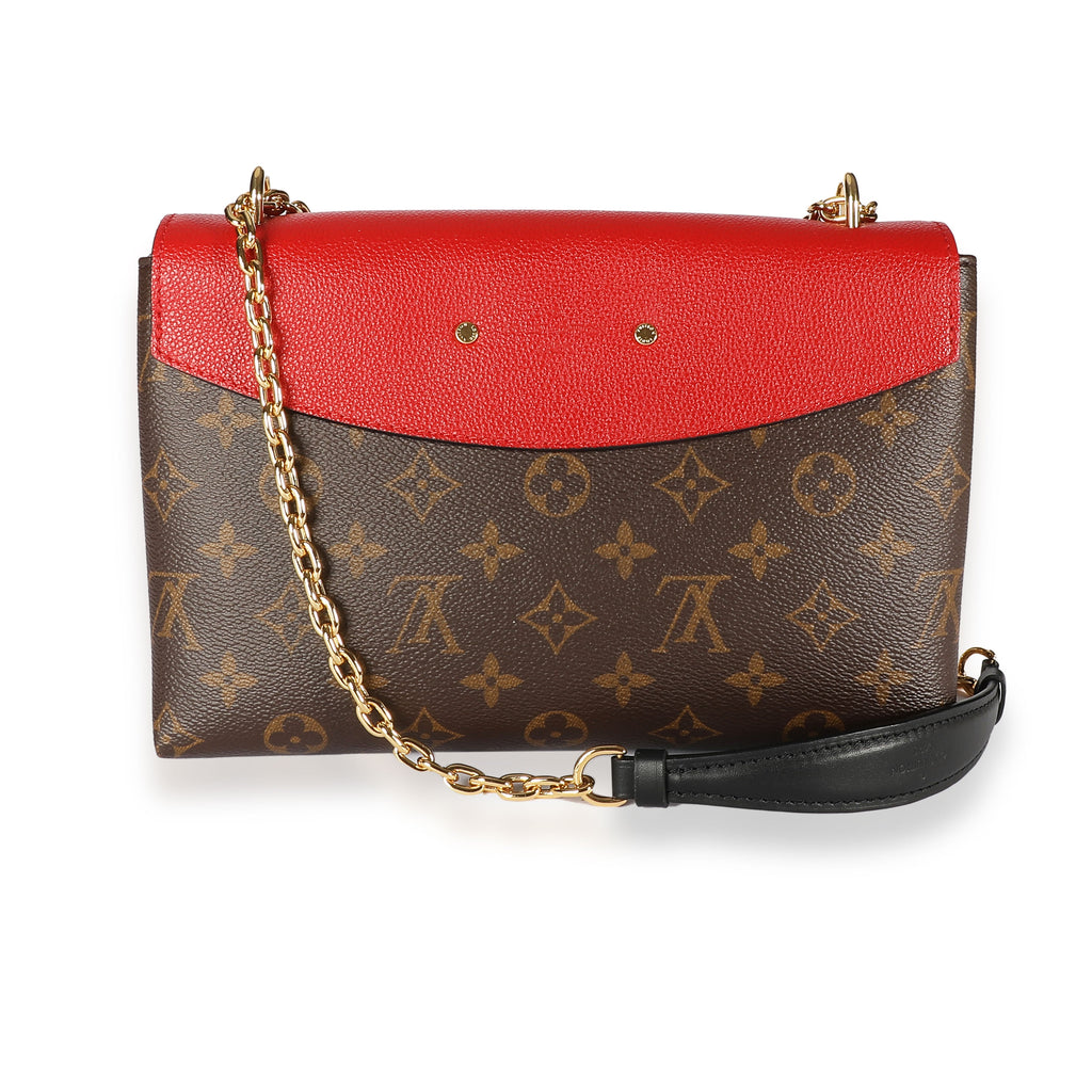 Louis Vuitton Louis Vuitton Monogram Canvas & Cerise Leather Saint-Placide Bag