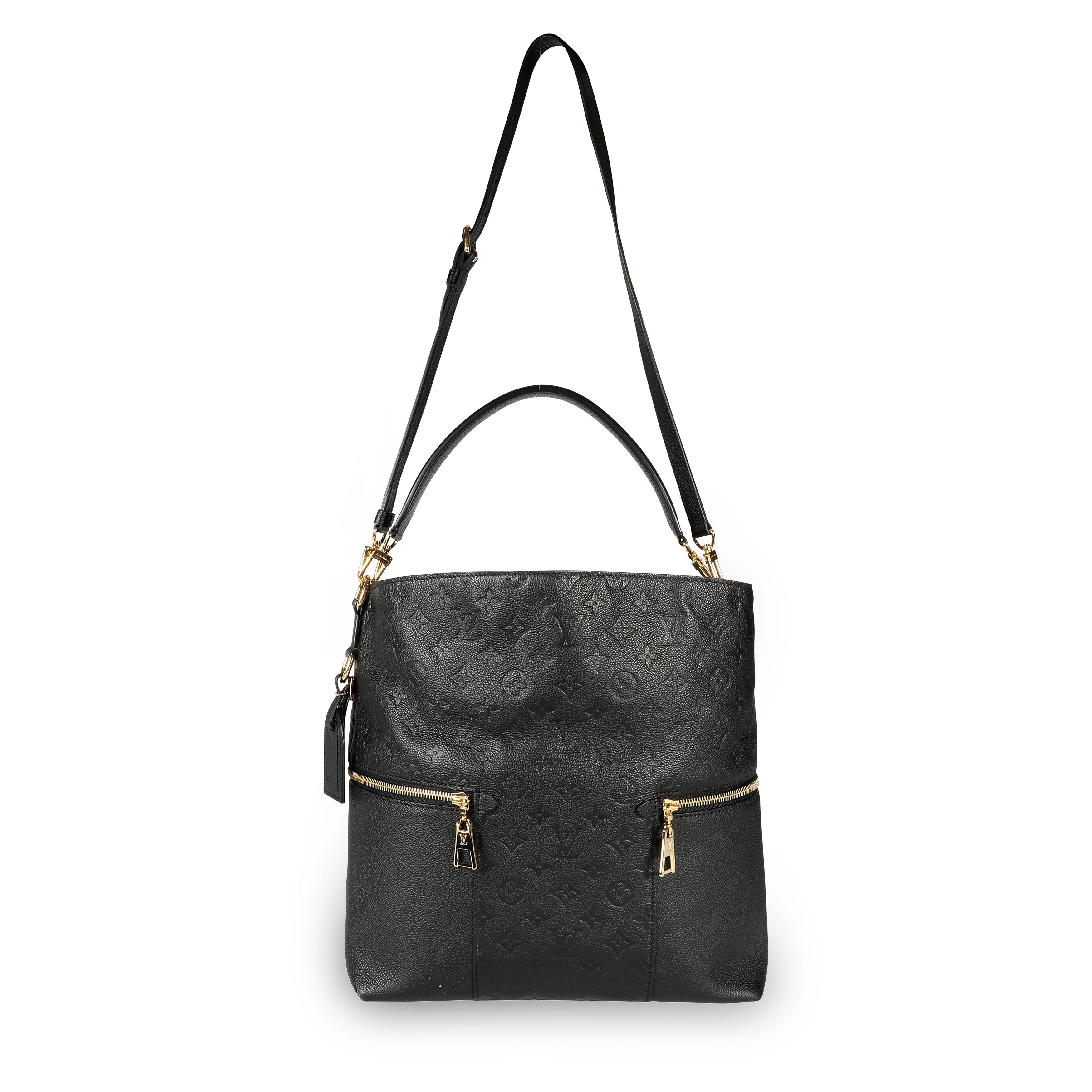 Louis Vuitton Louis Vuitton Black Monogram Empreinte Leather Mélie Bag
